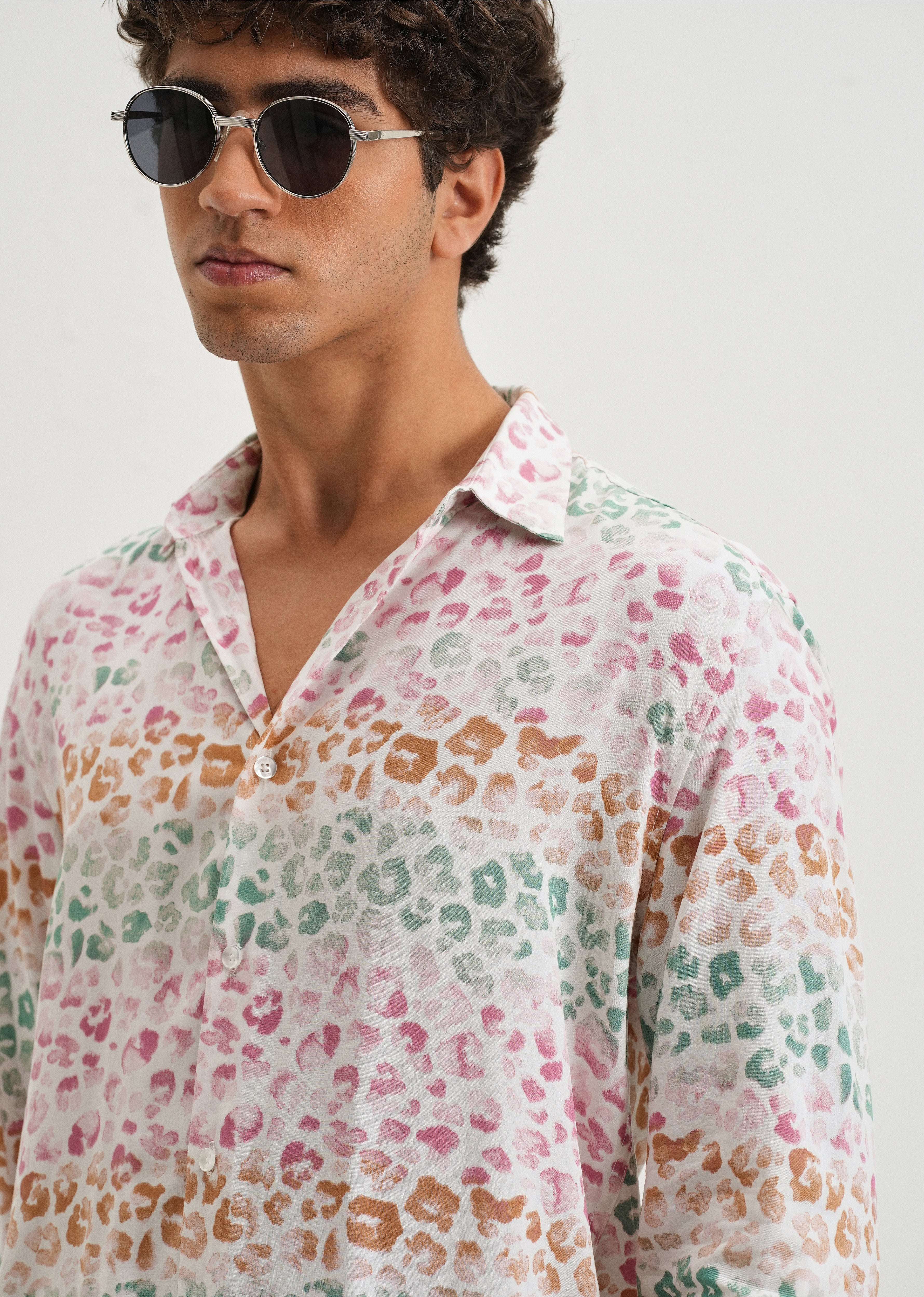 Multi coloured Panthera Print Full sleeve shirt - Image 5