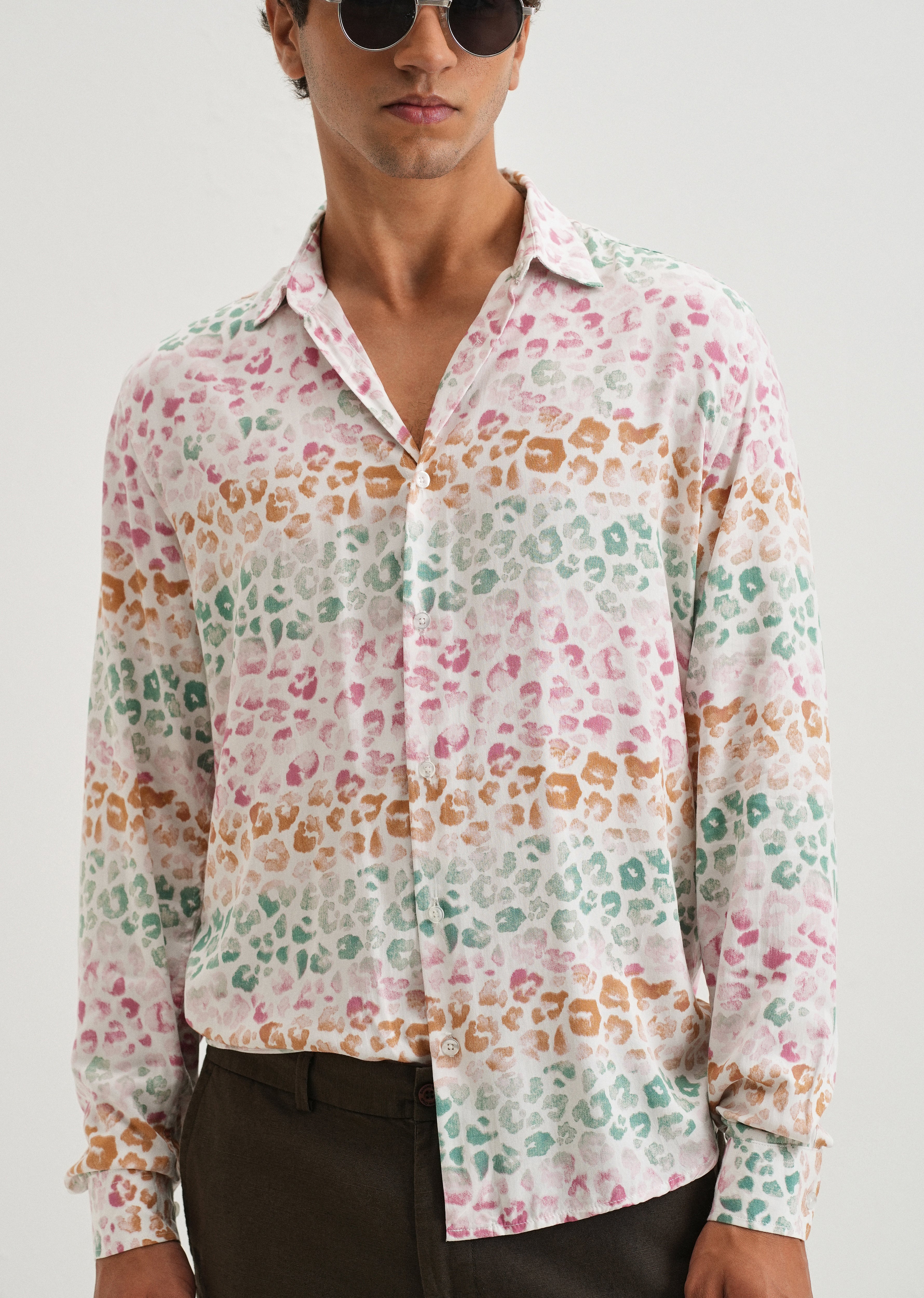 Multi coloured Panthera Print Full sleeve shirt - Image 7