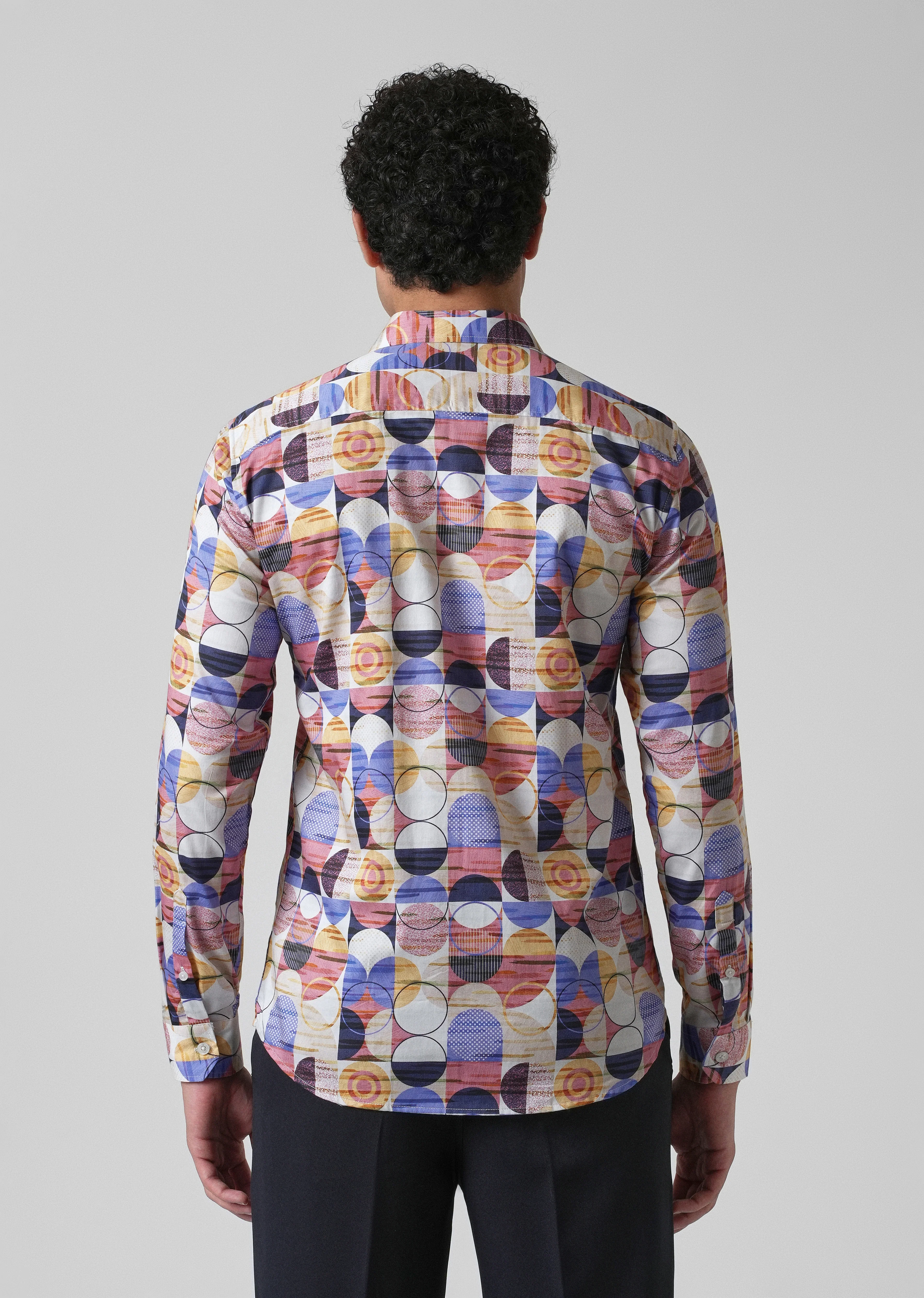 Multi Geometric Print Shirt - Image 4