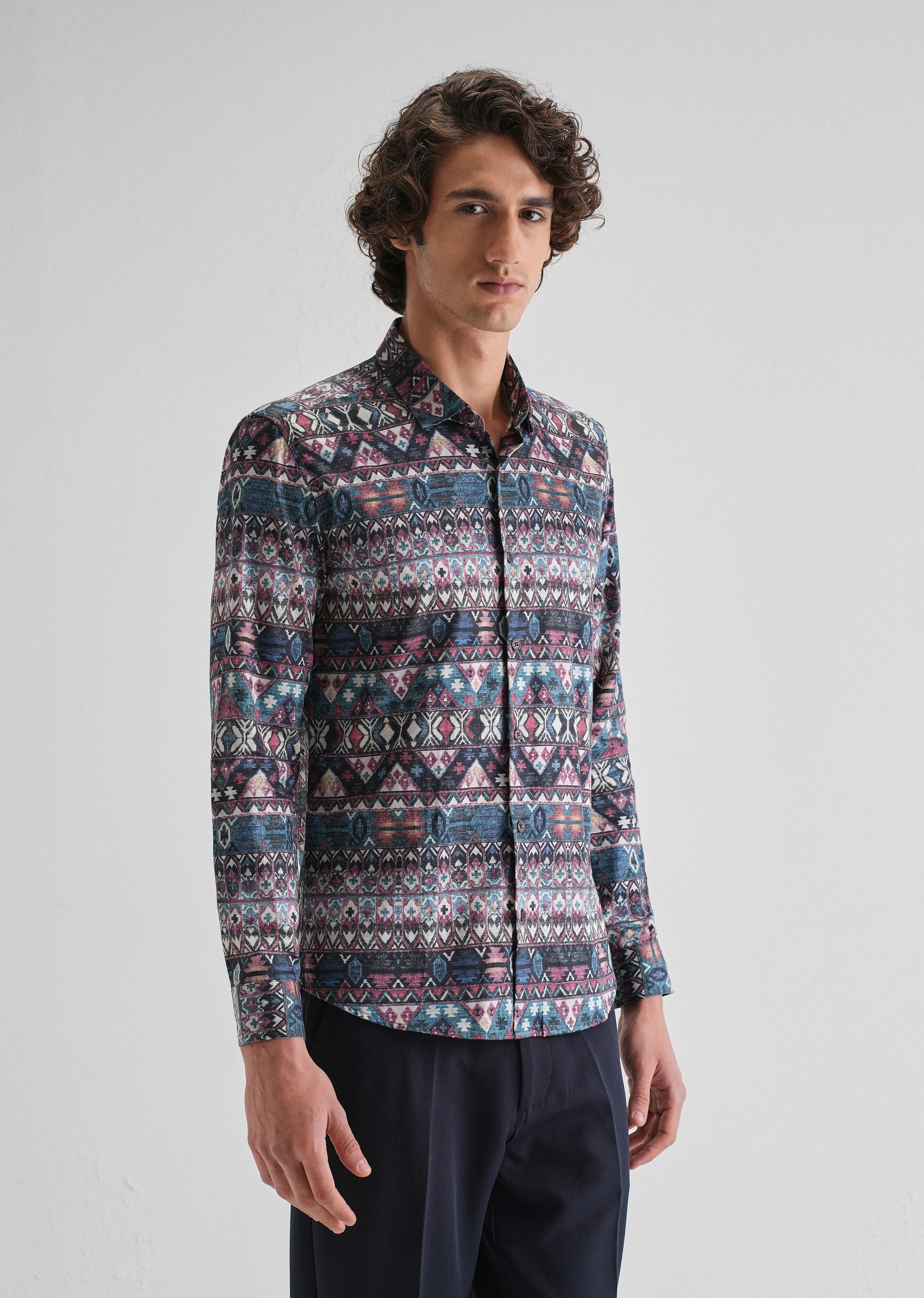 Multi Printed Full-Sleeves Shirt - Image 5