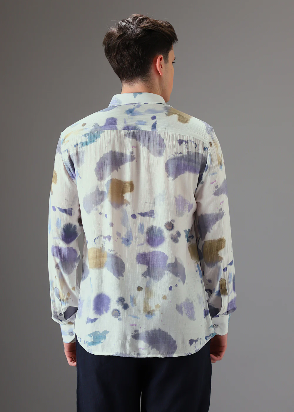Multicolor Crushed Printed Shirt - Image 4