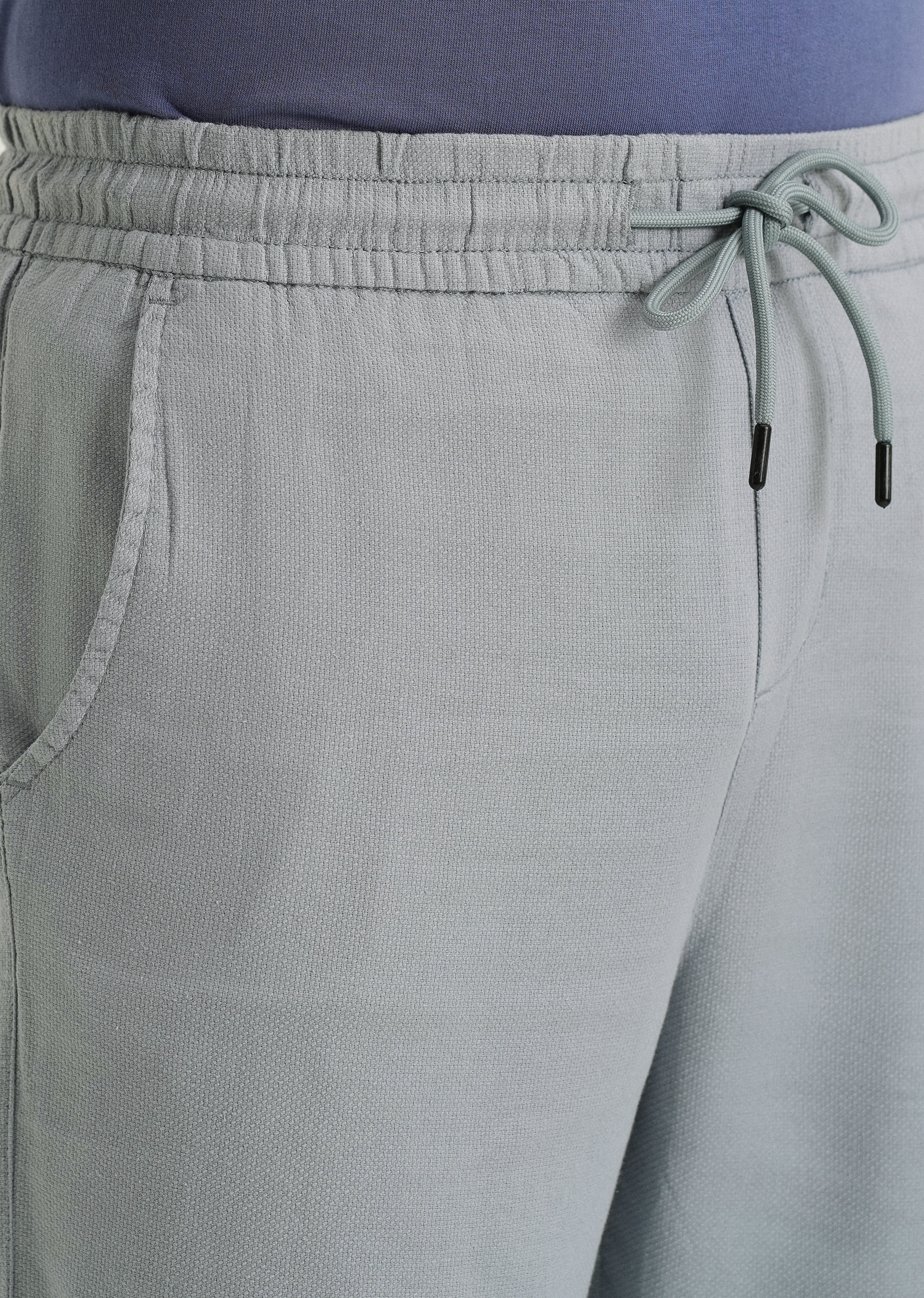 Mystic Blue Textured Pants - Image 5