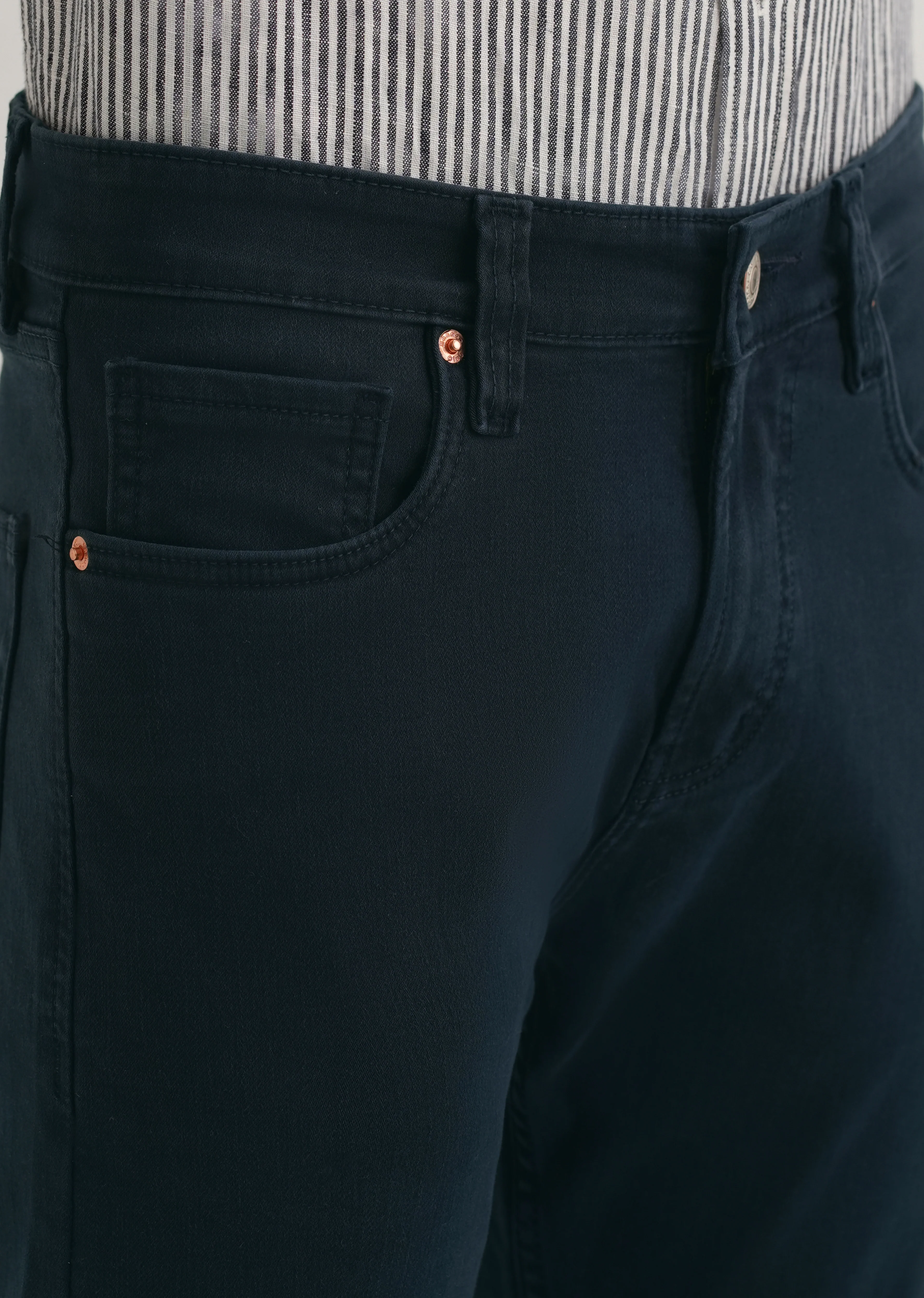 Navy Blue Ankle Slim Fit Denim - Image 5