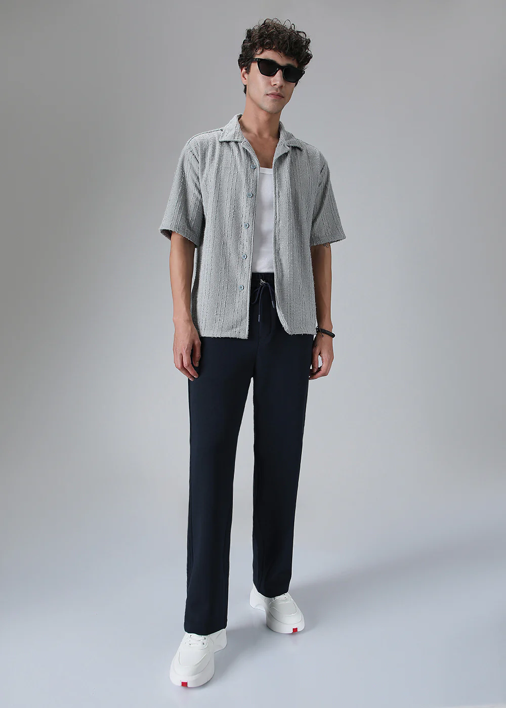 Navy Blue Drawstring Korean Pant - Image 7