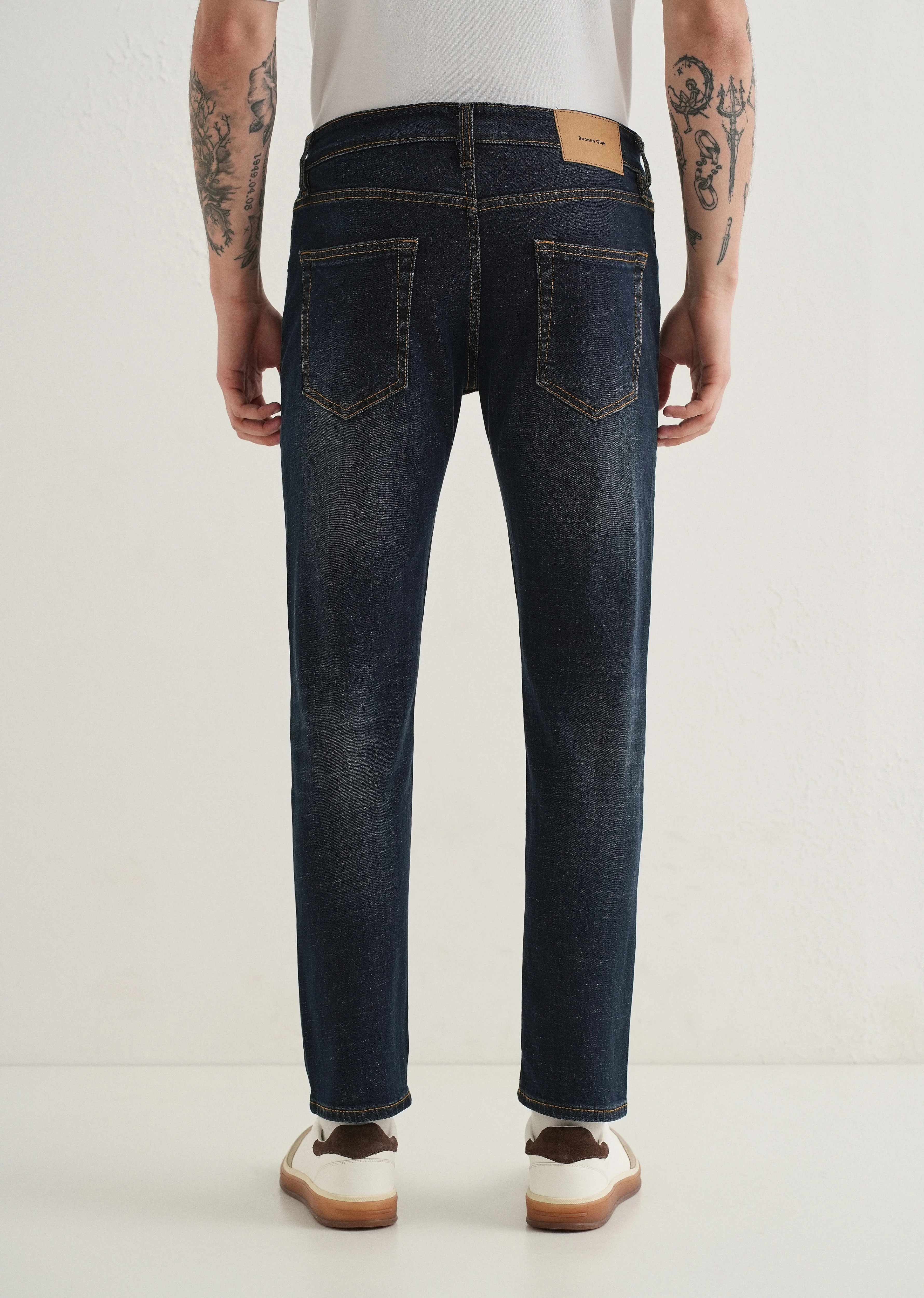 Navy Blue Slim fit Jeans - Image 2