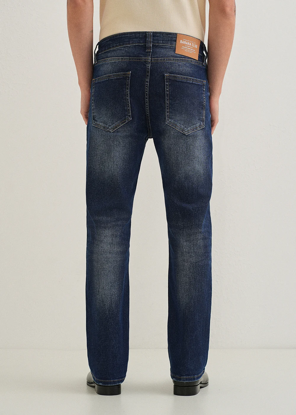 Navy Blue Straight Fit Denim - Image 2