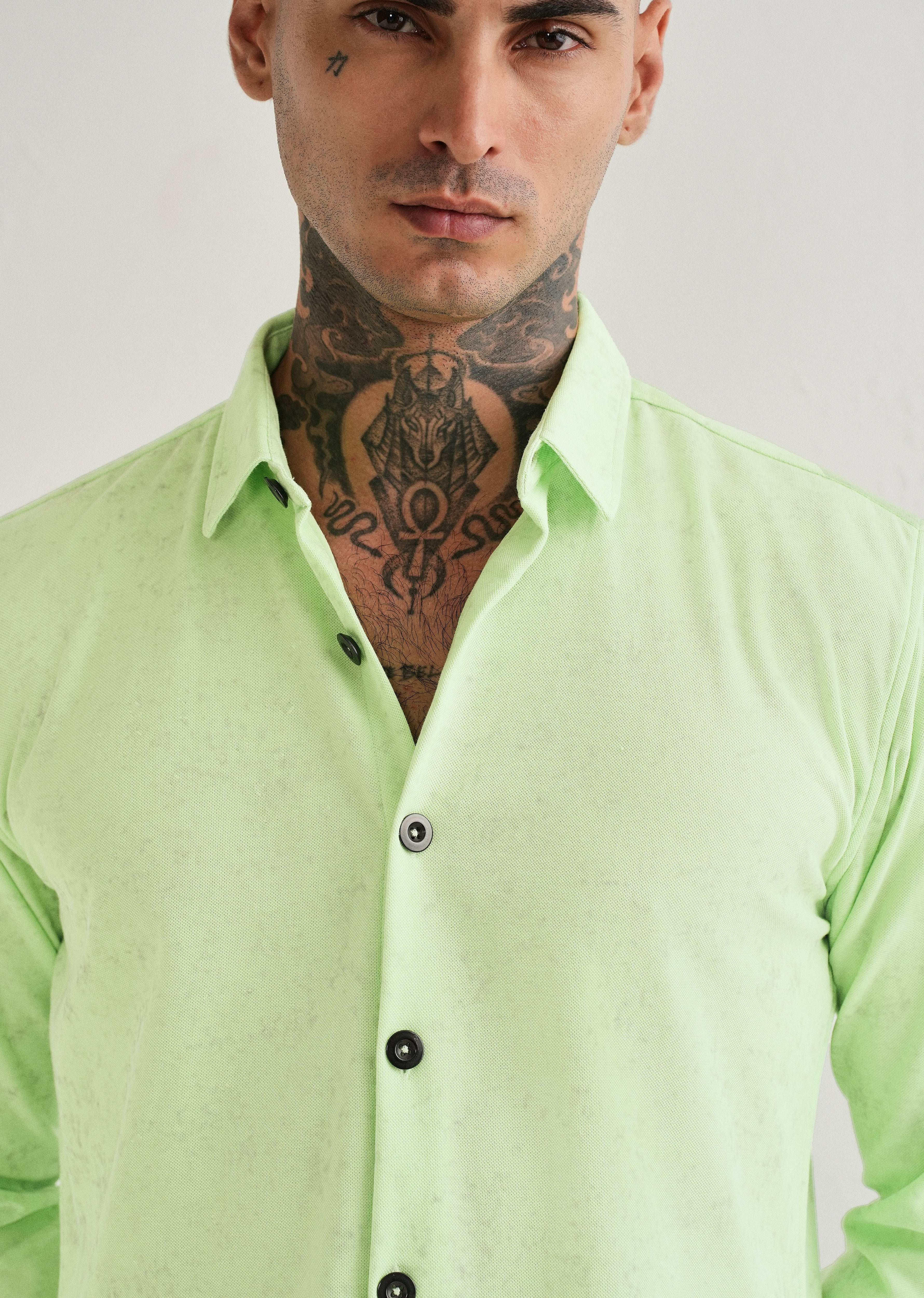 Neon Green Knitted Shirt - Image 5