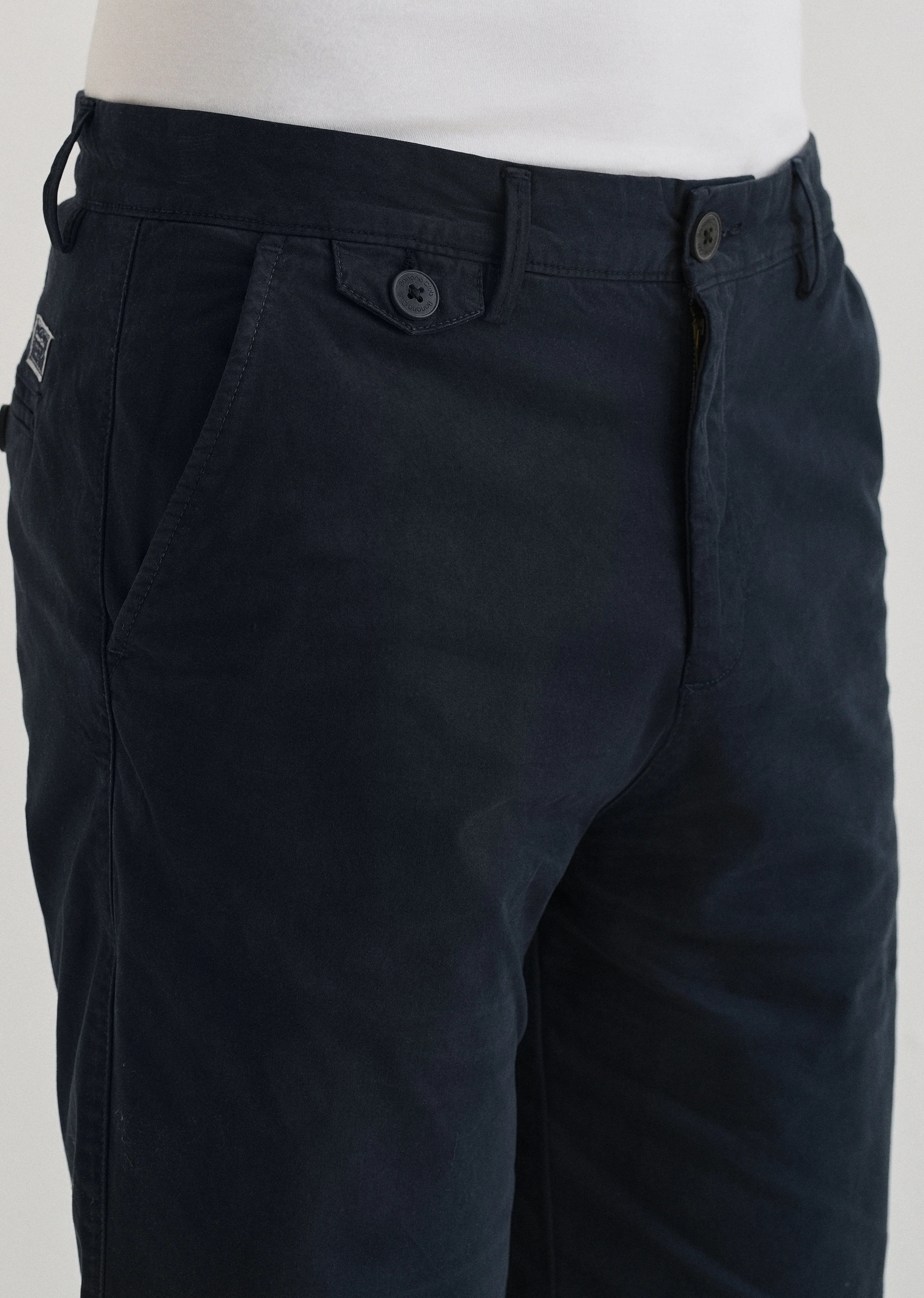 Night Blue Cotton Shorts - Image 5