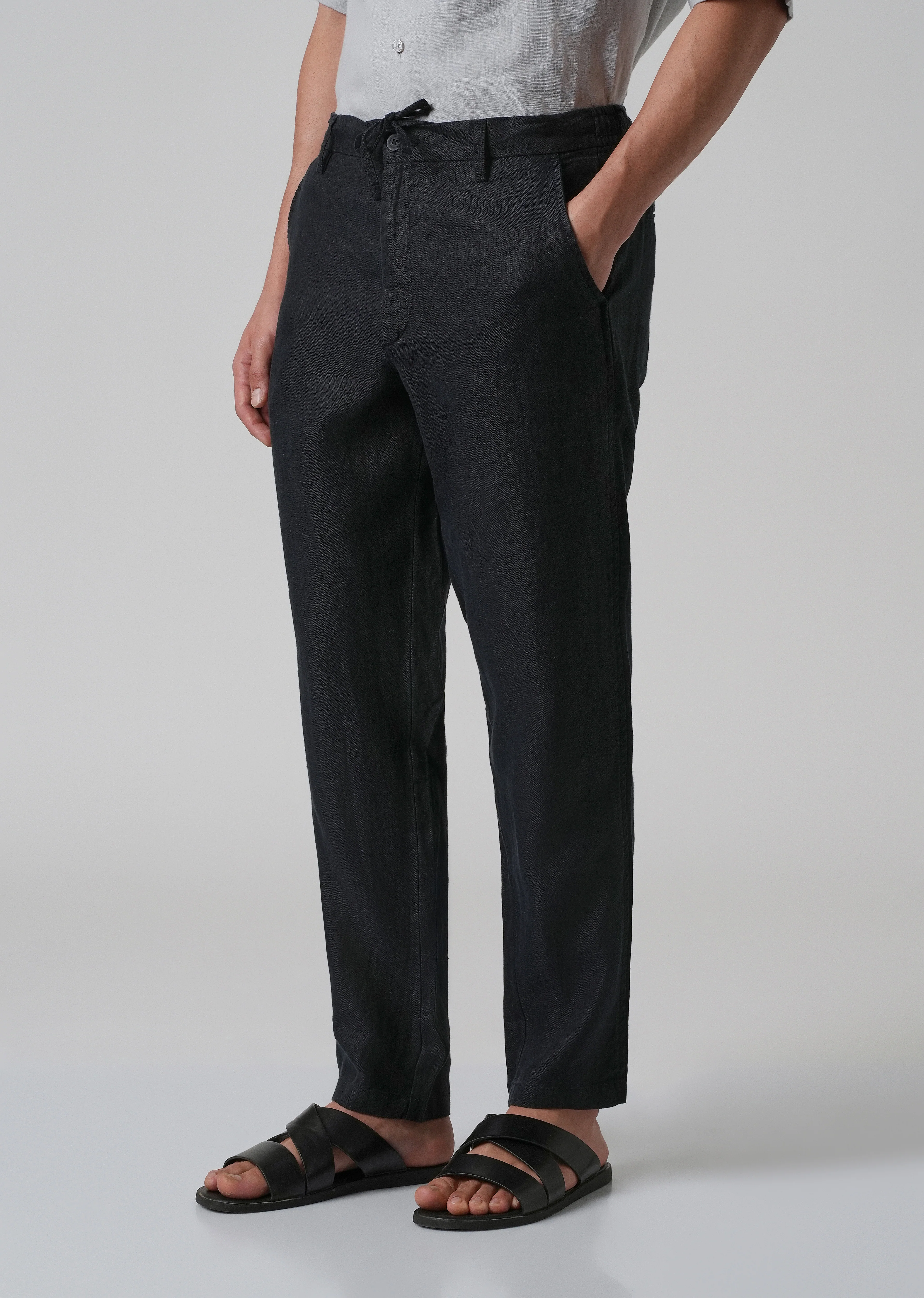 Night Blue Linen Pant - Image 4