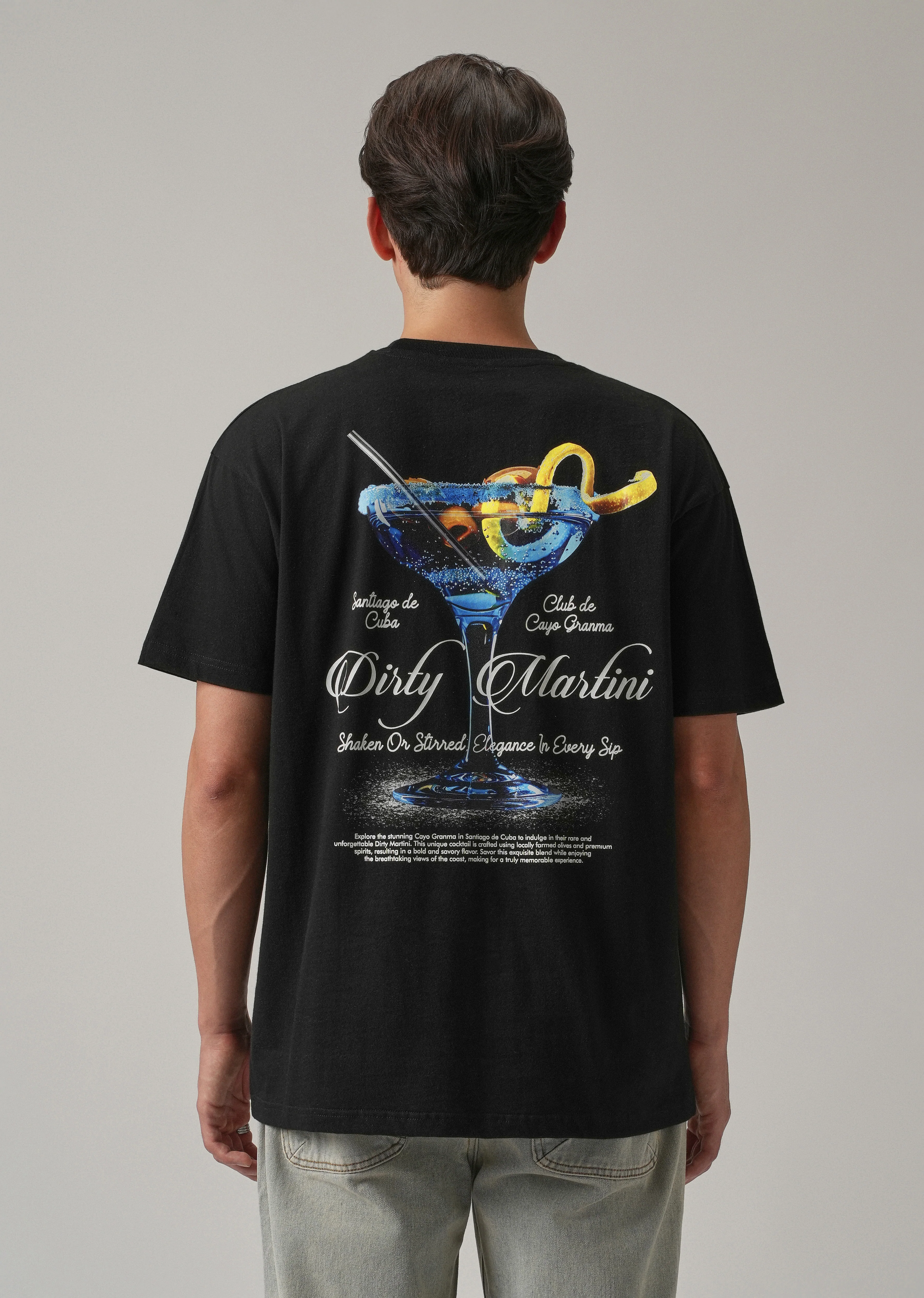 Noir Black Back Print Oversized T-shirt - Image 2
