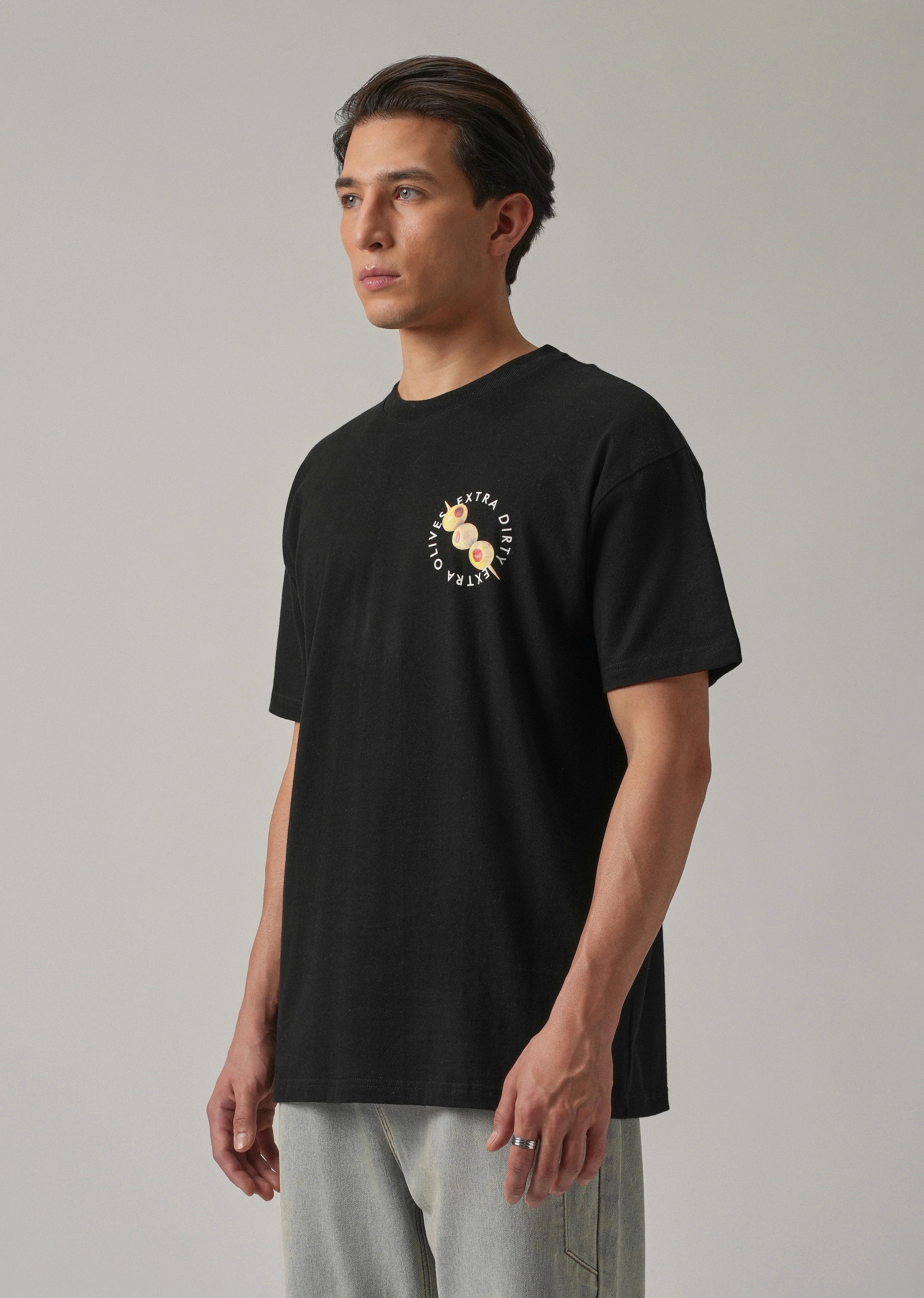 Noir Black Back Print Oversized T-shirt - Image 4