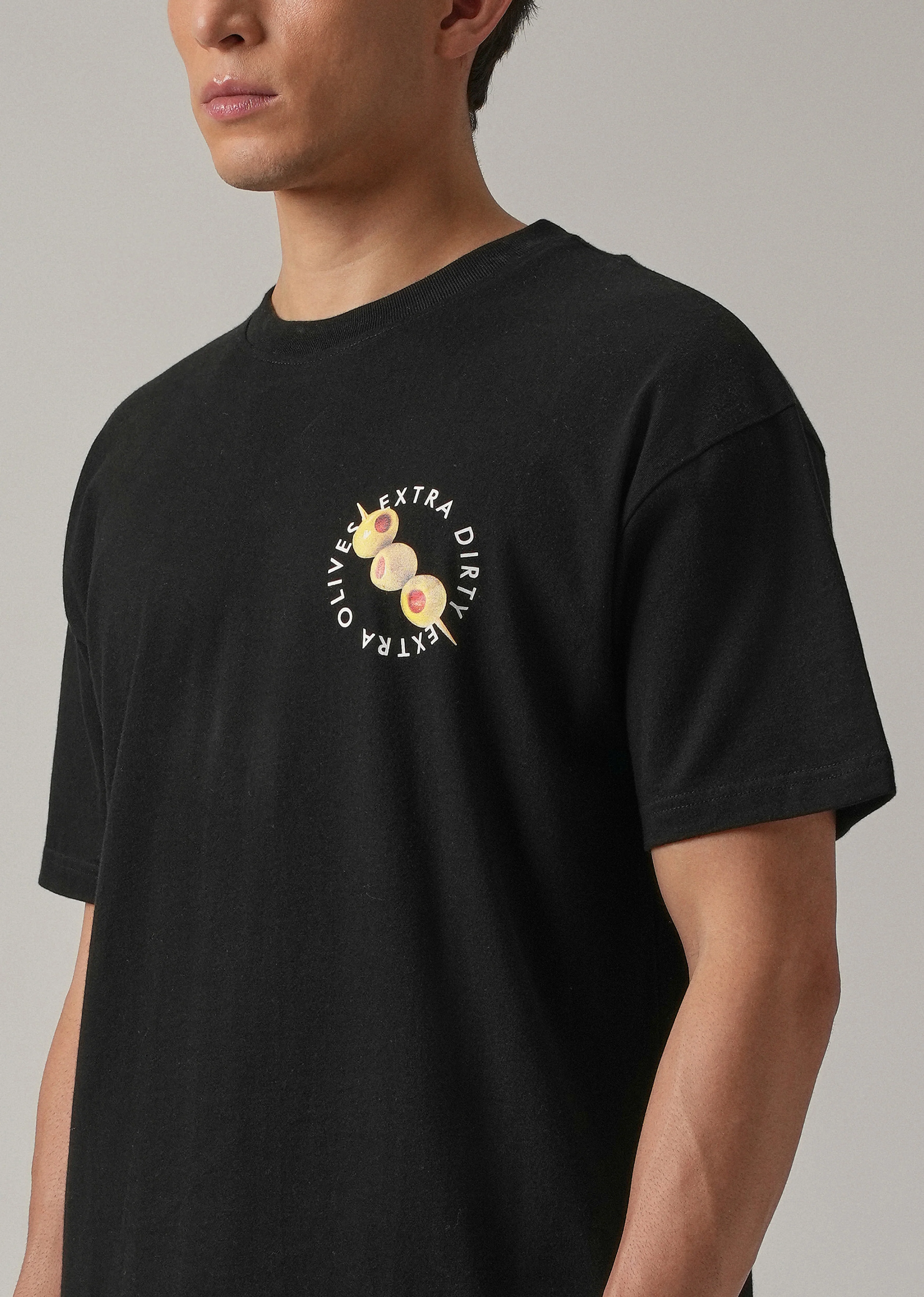 Noir Black Back Print Oversized T-shirt - Image 5