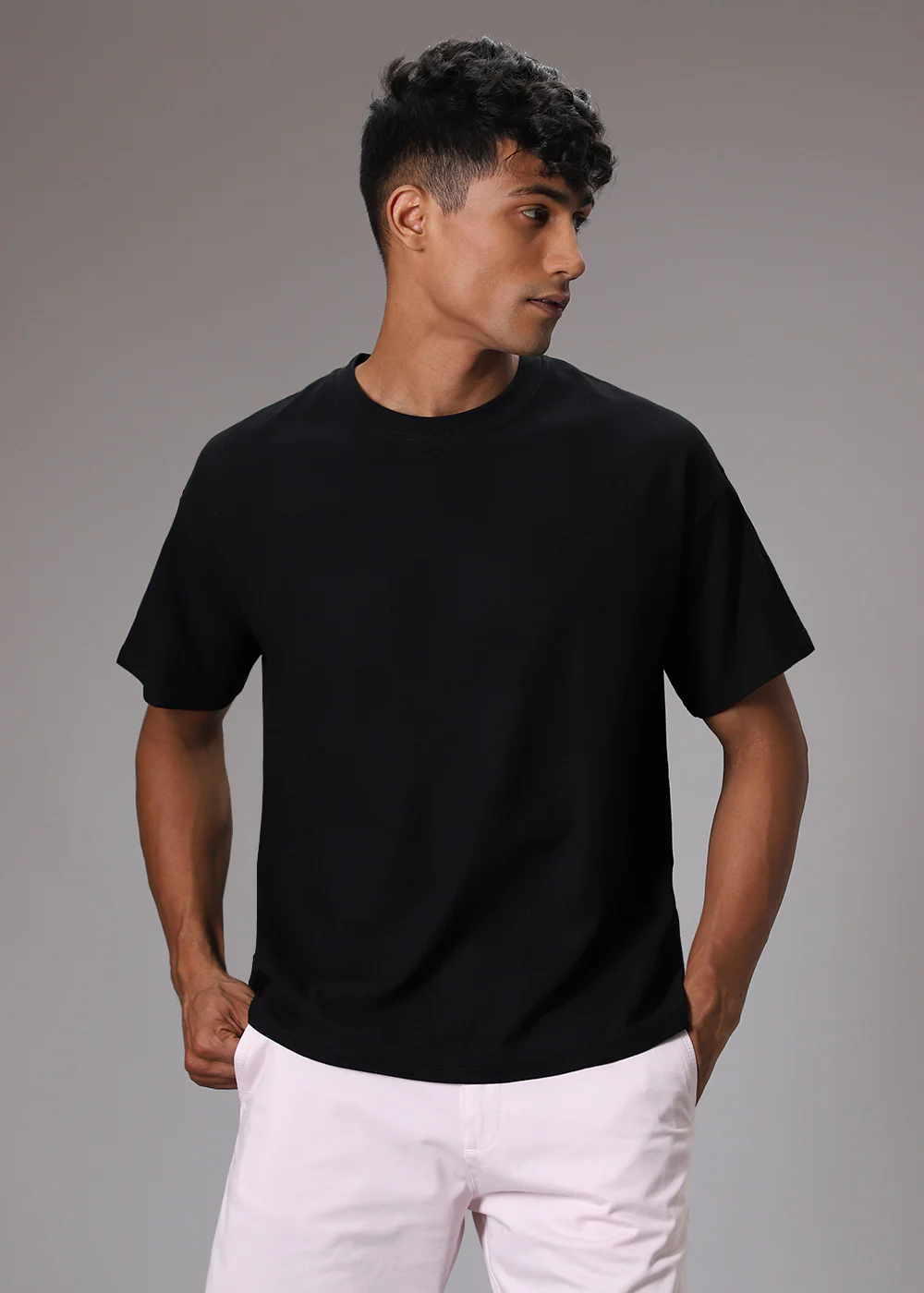 Noir Black Patterned T-shirt - Image 3