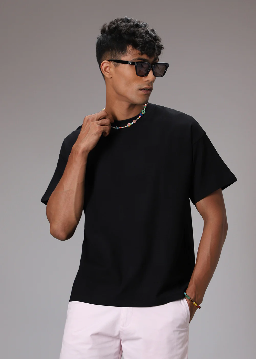 Noir Black Patterned T-shirt - Image 5