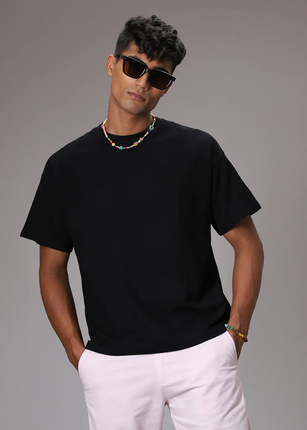 Noir Black Patterned T-shirt - Image 6