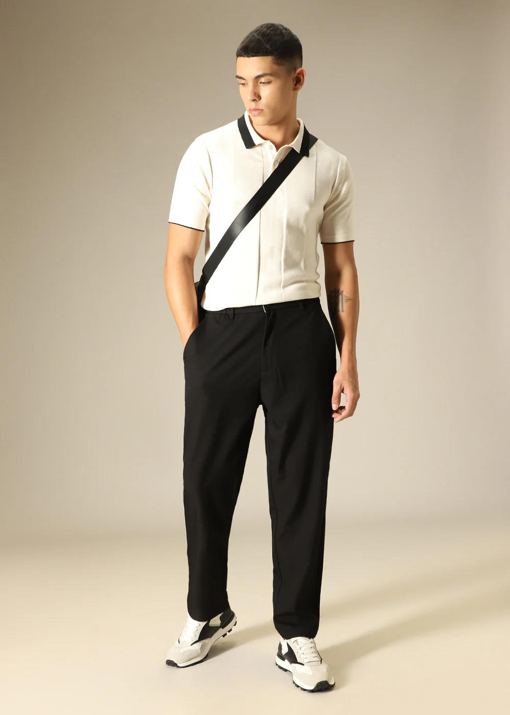 Noir Black Regular Fit Trouser - Image 6