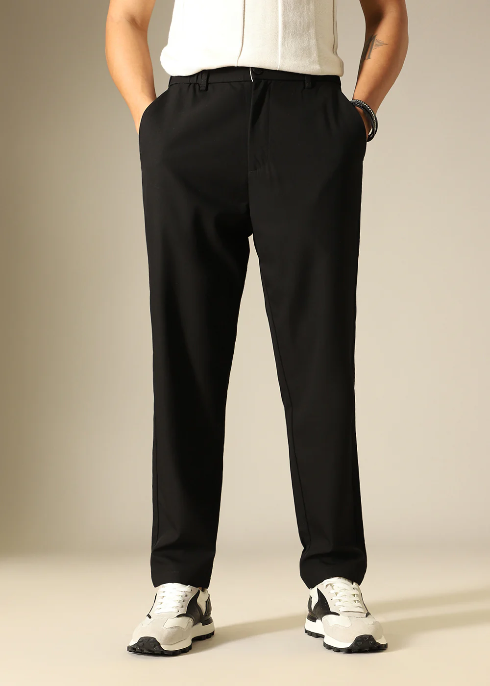 Noir Black Regular Fit Trouser - Image 8