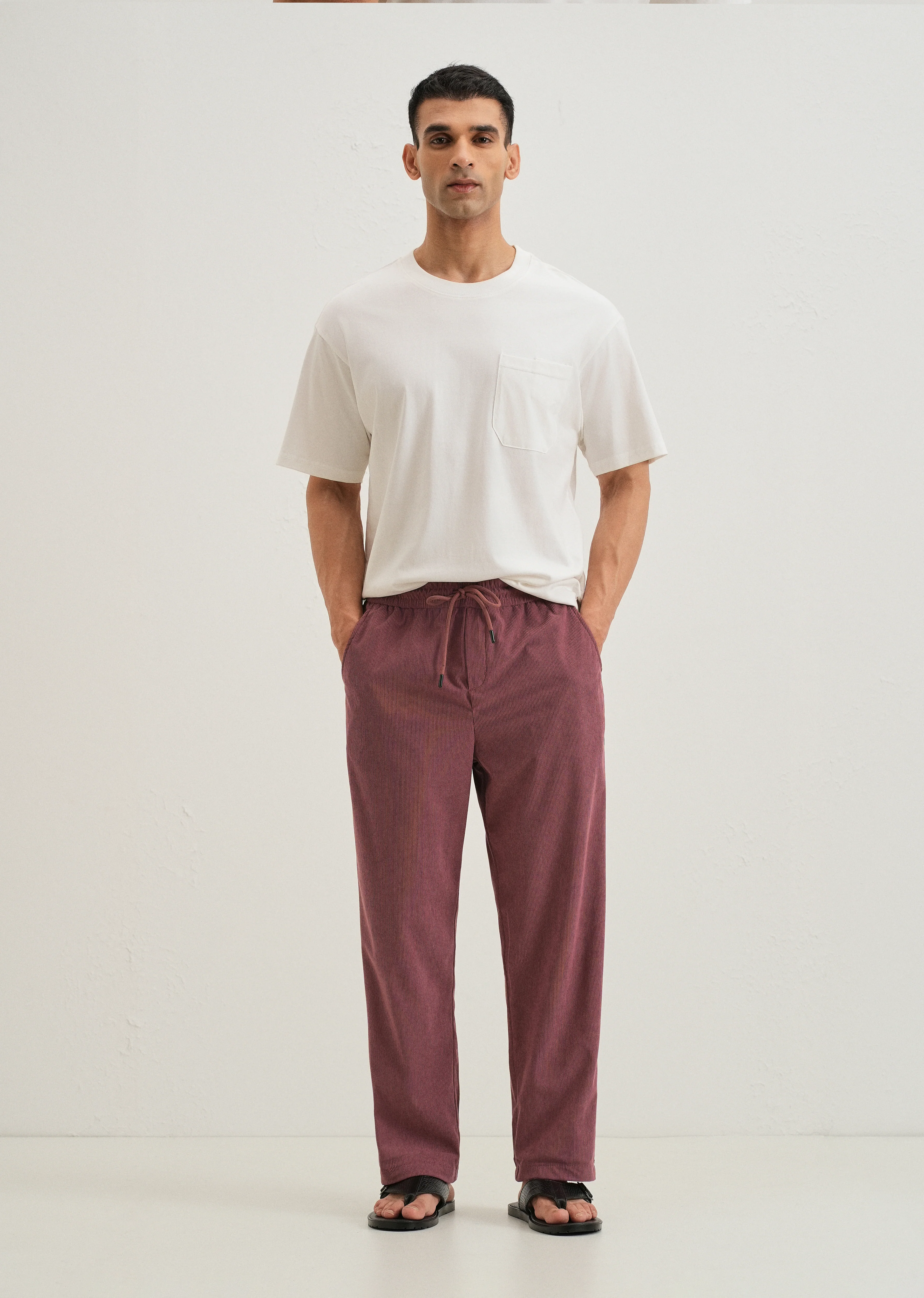 Nude pink Corduroy Pant - Image 6