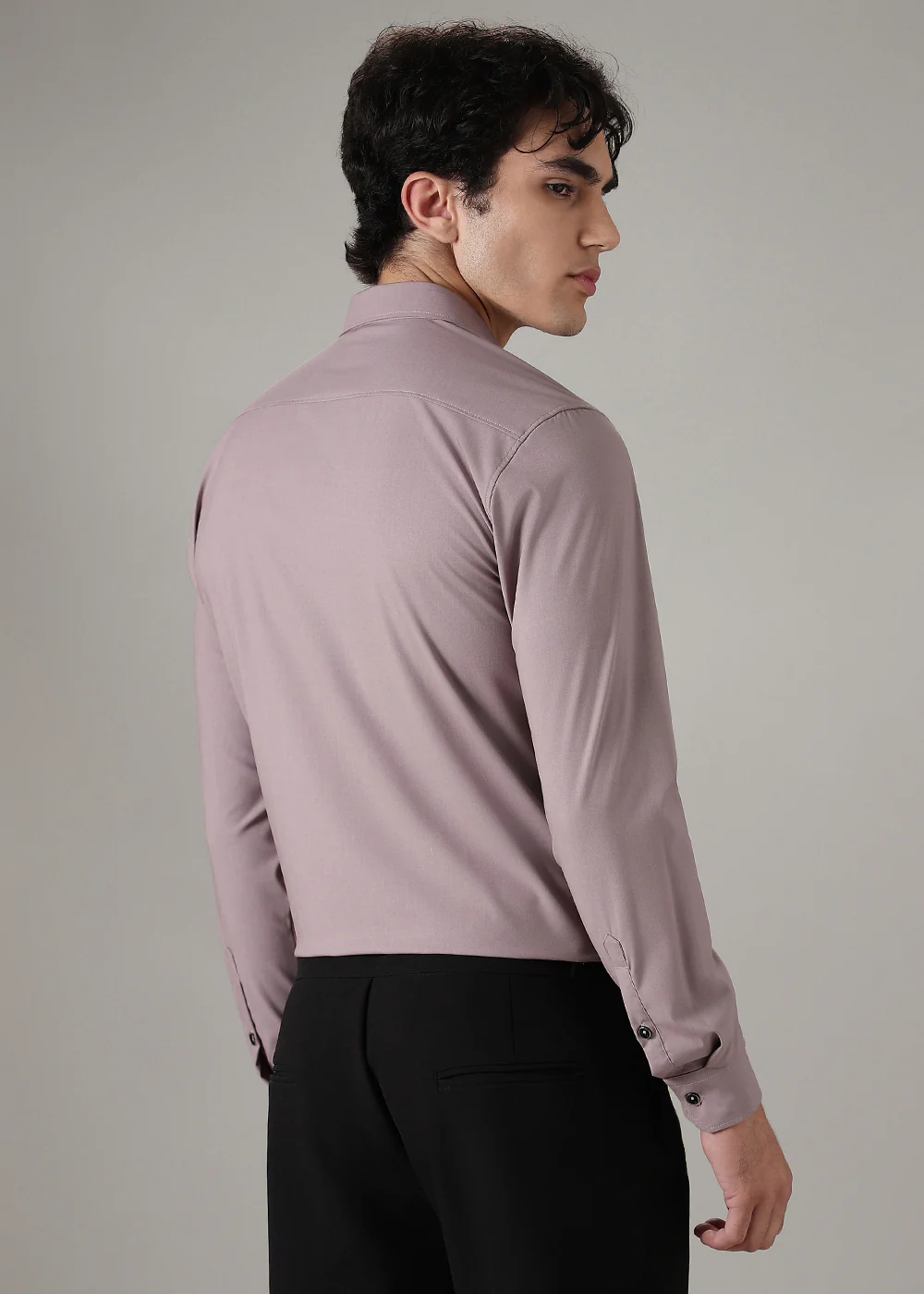 Nude Plain Wrinkle Free Shirt - Image 4