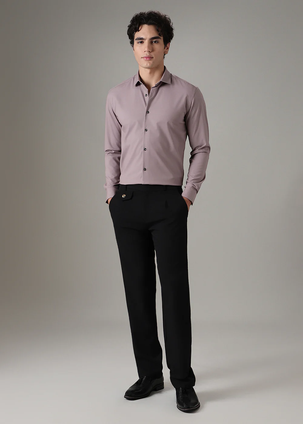 Nude Plain Wrinkle Free Shirt - Image 6