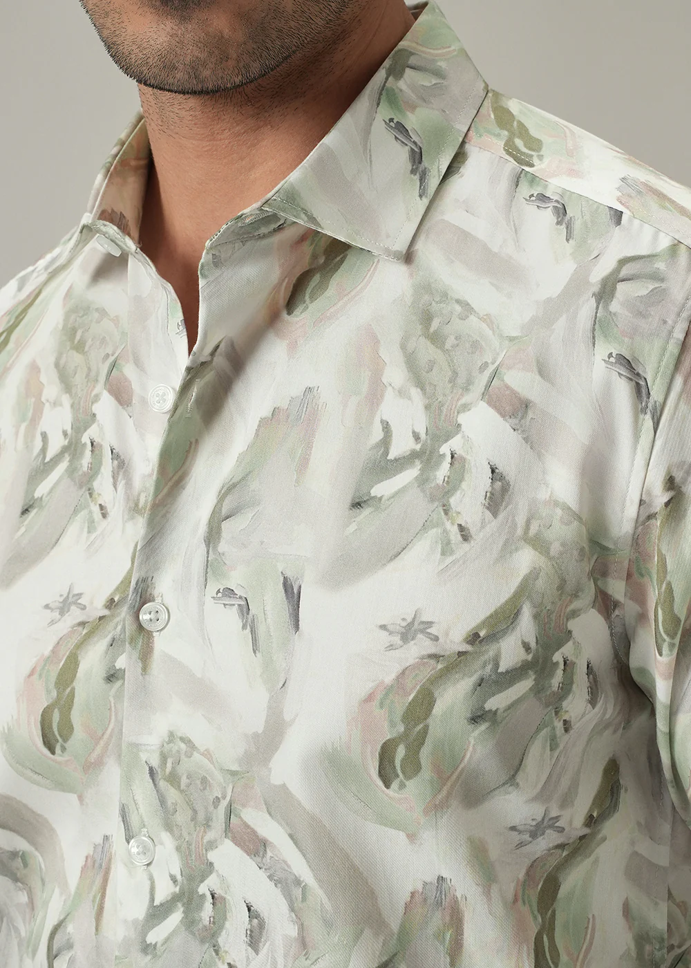 Off-White Brushstroke Print Shirt - Image 5