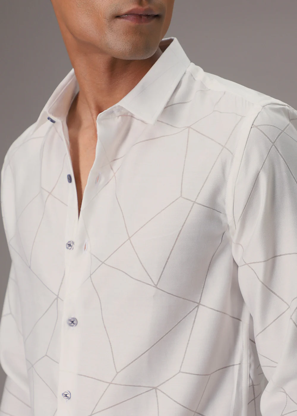 Off-White Laser Cut Shirt - Image 2