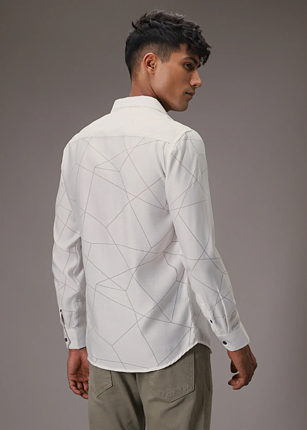 Off-White Laser Cut Shirt - Image 4