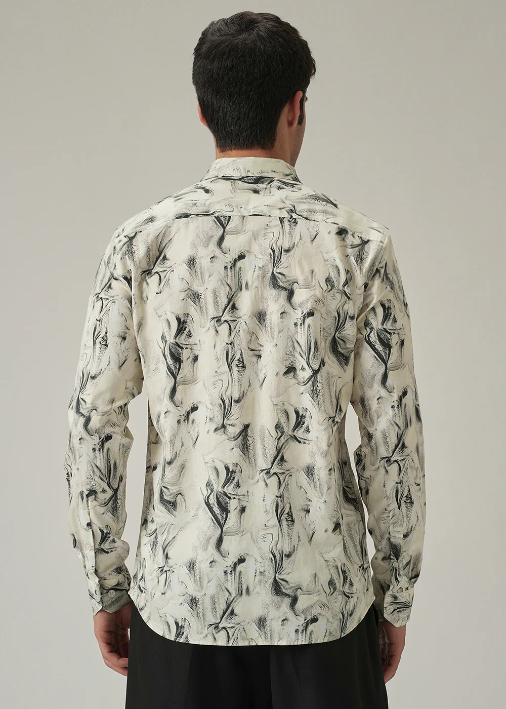 Off-White Marble Print Shirt - Image 2