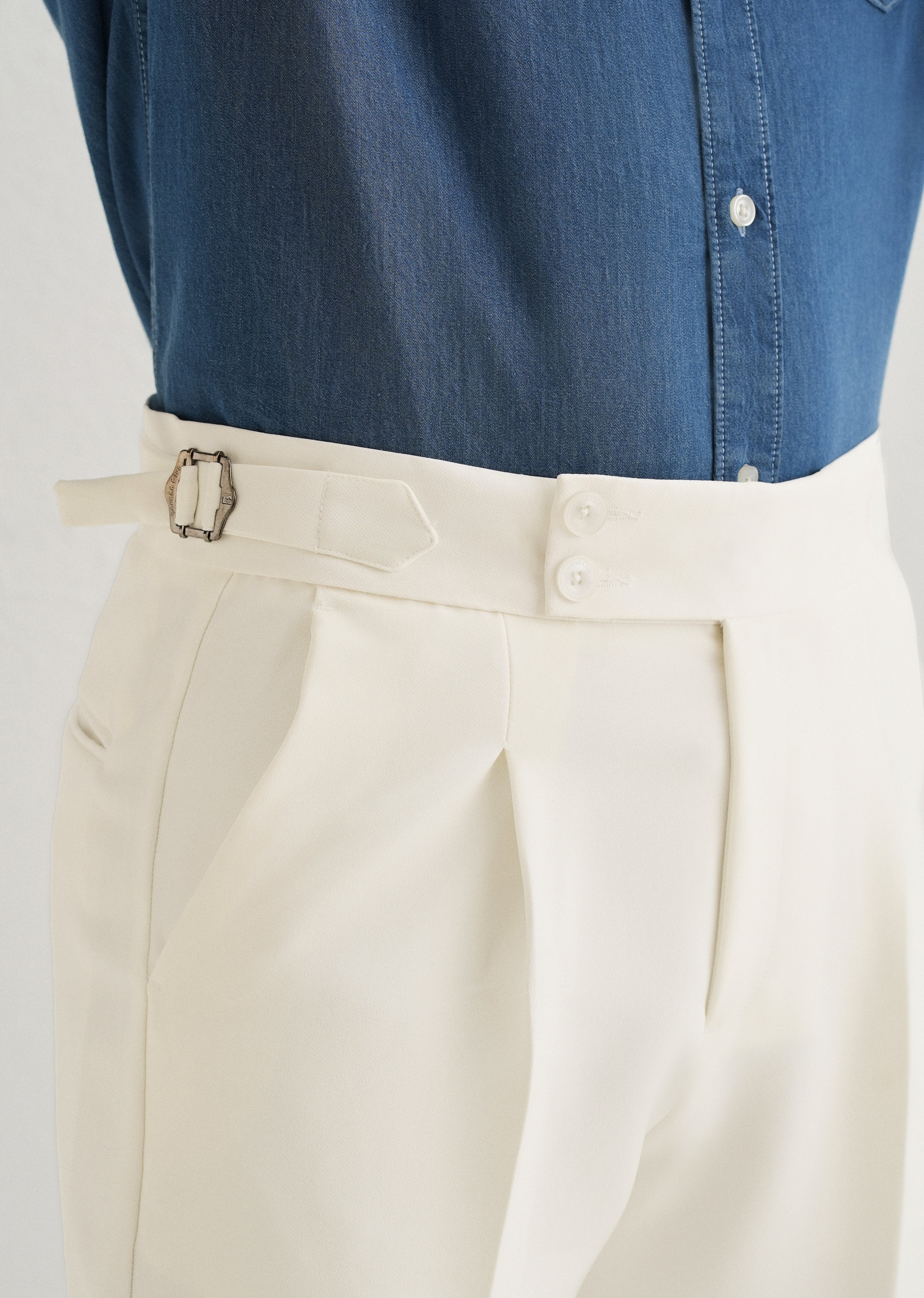 Off-White Pleated Gurkha Pant - Image 6