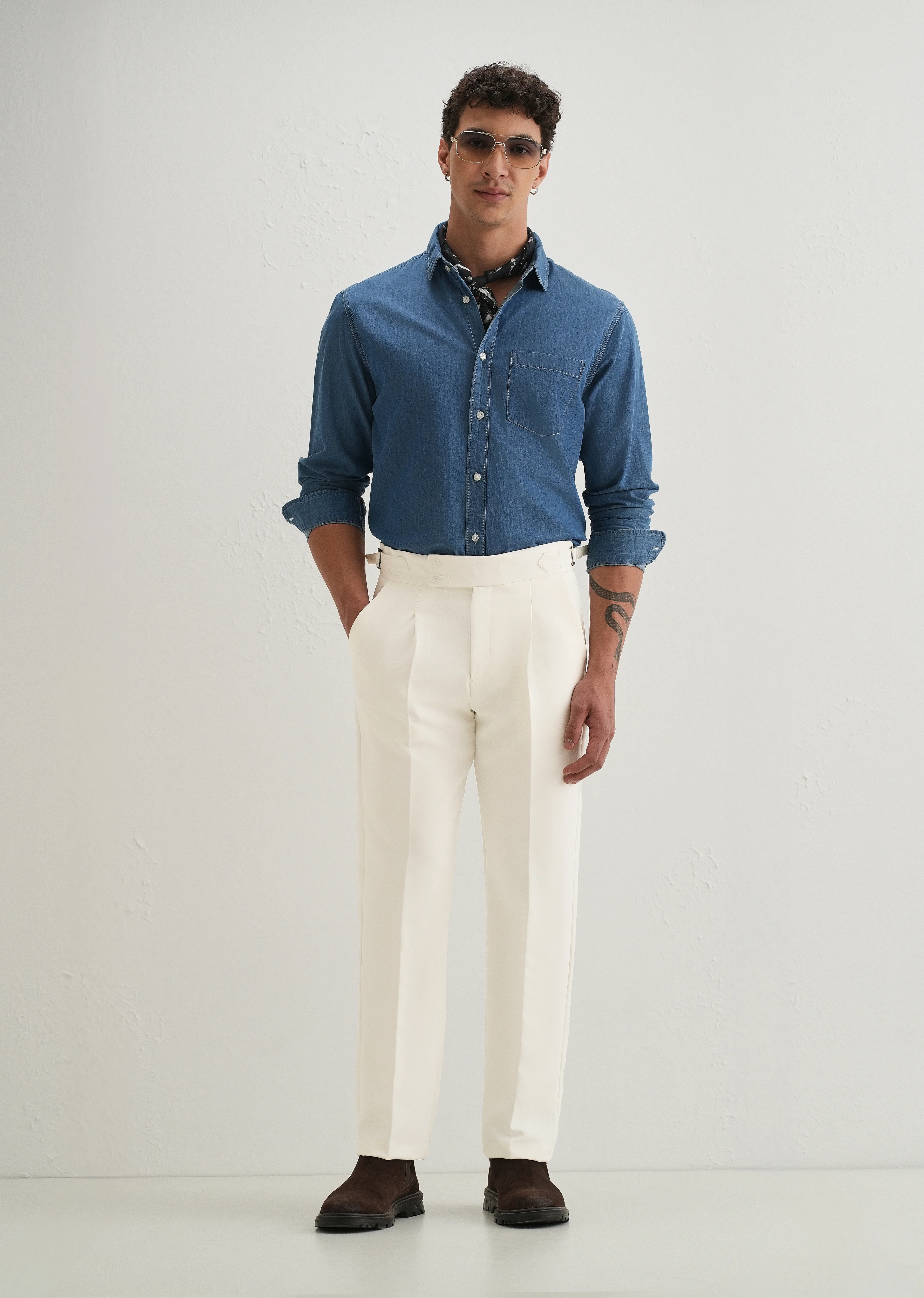 Off-White Pleated Gurkha Pant - Image 7