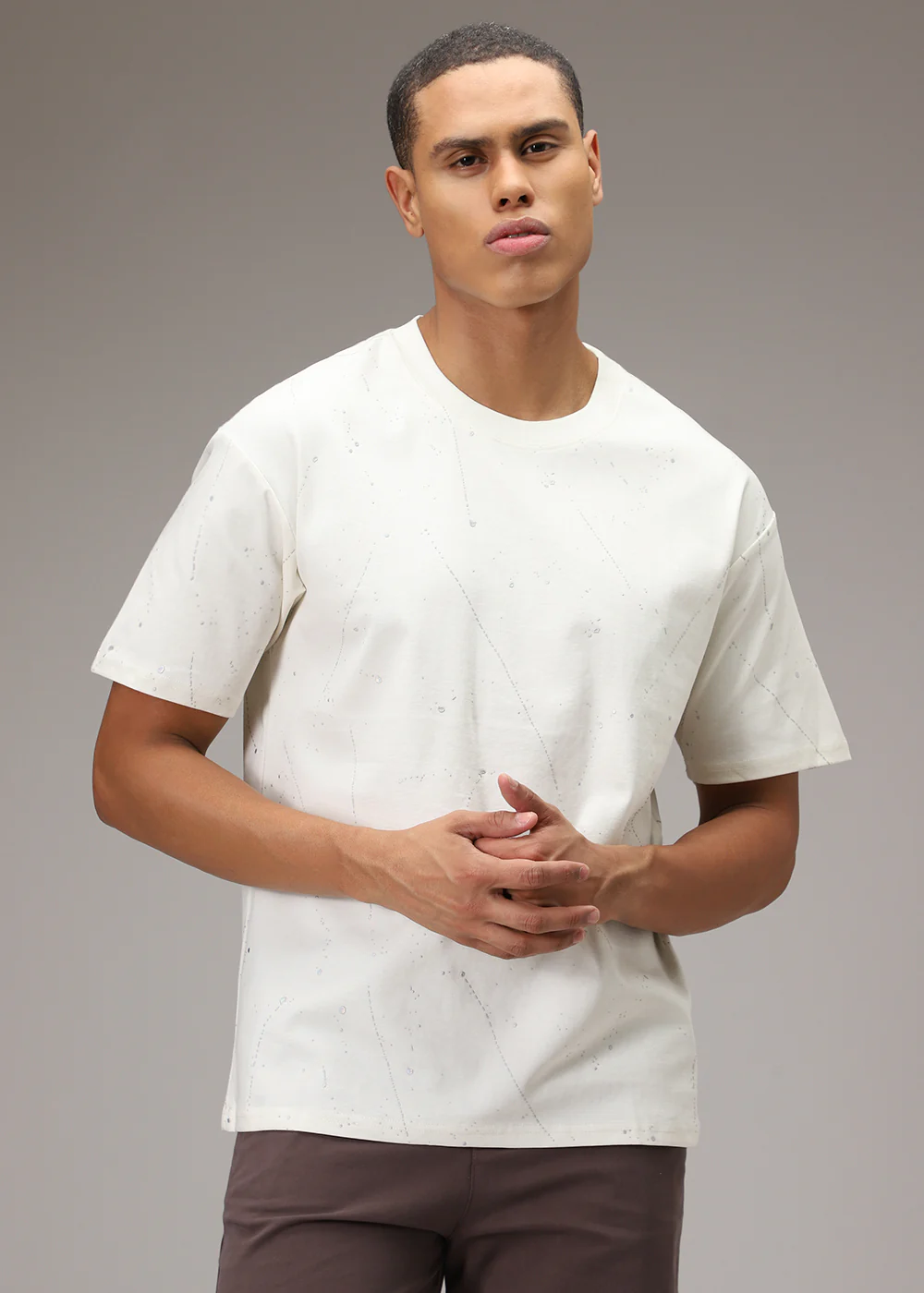 Off-White Splatter Oversized T-shirt - Image 3