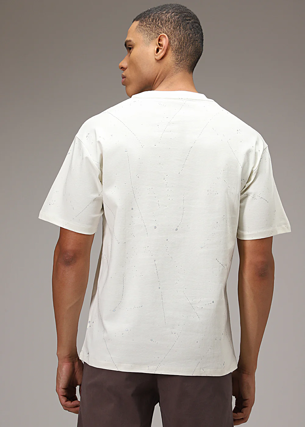 Off-White Splatter Oversized T-shirt - Image 4