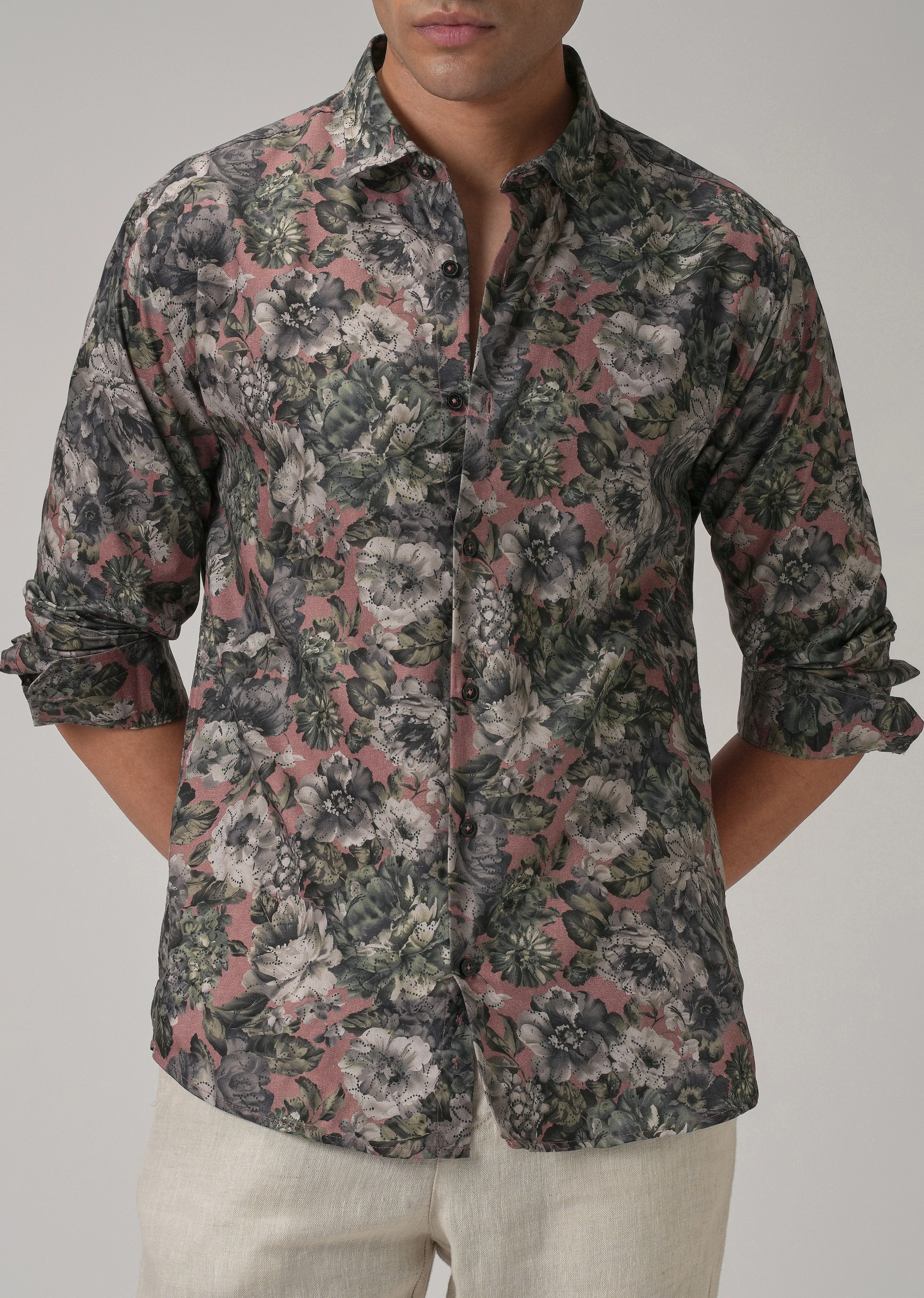 Oleander Floral Printed Shirt - Image 7