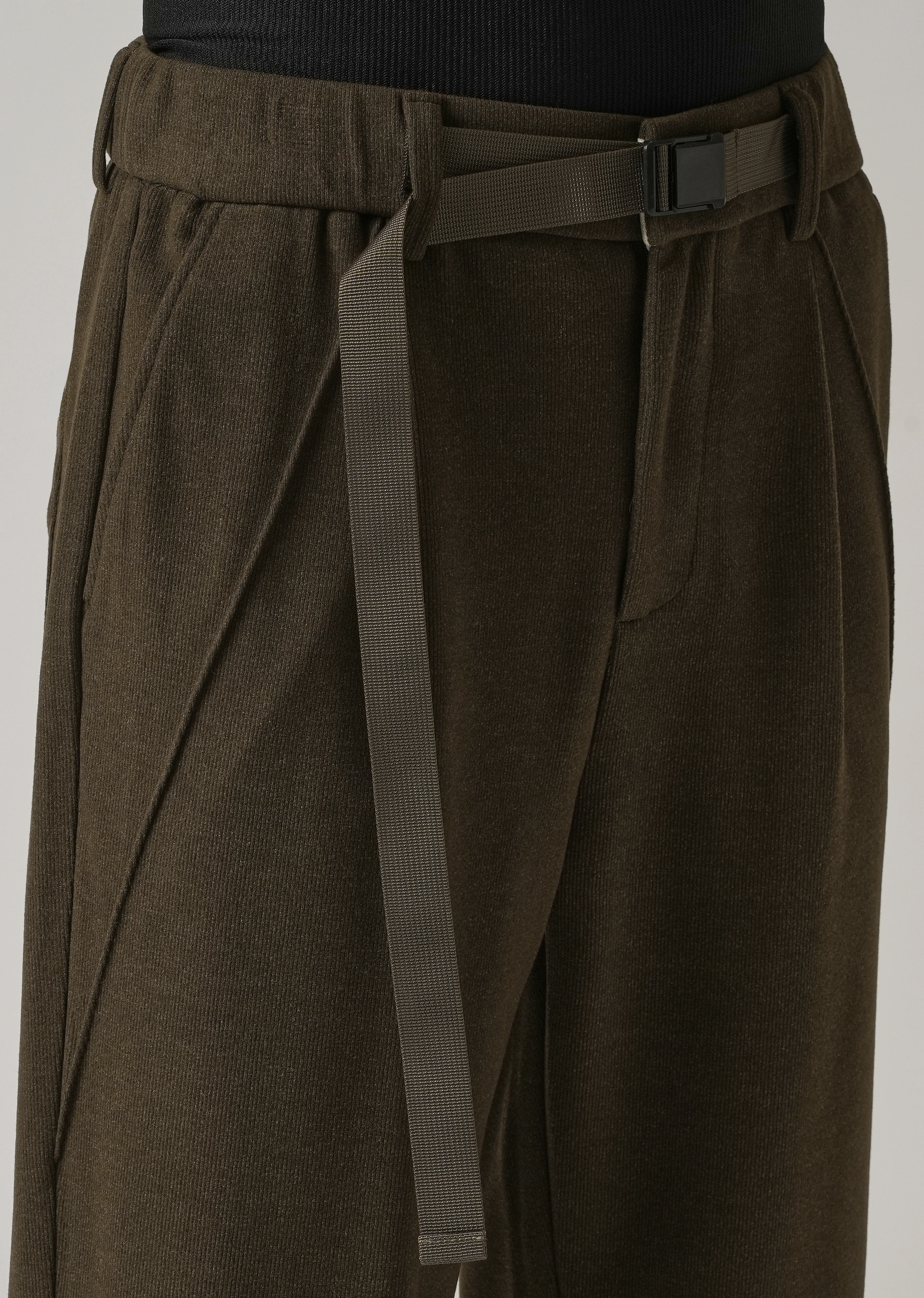 Olive Corduroy Relaxed Fit Pant - Image 5