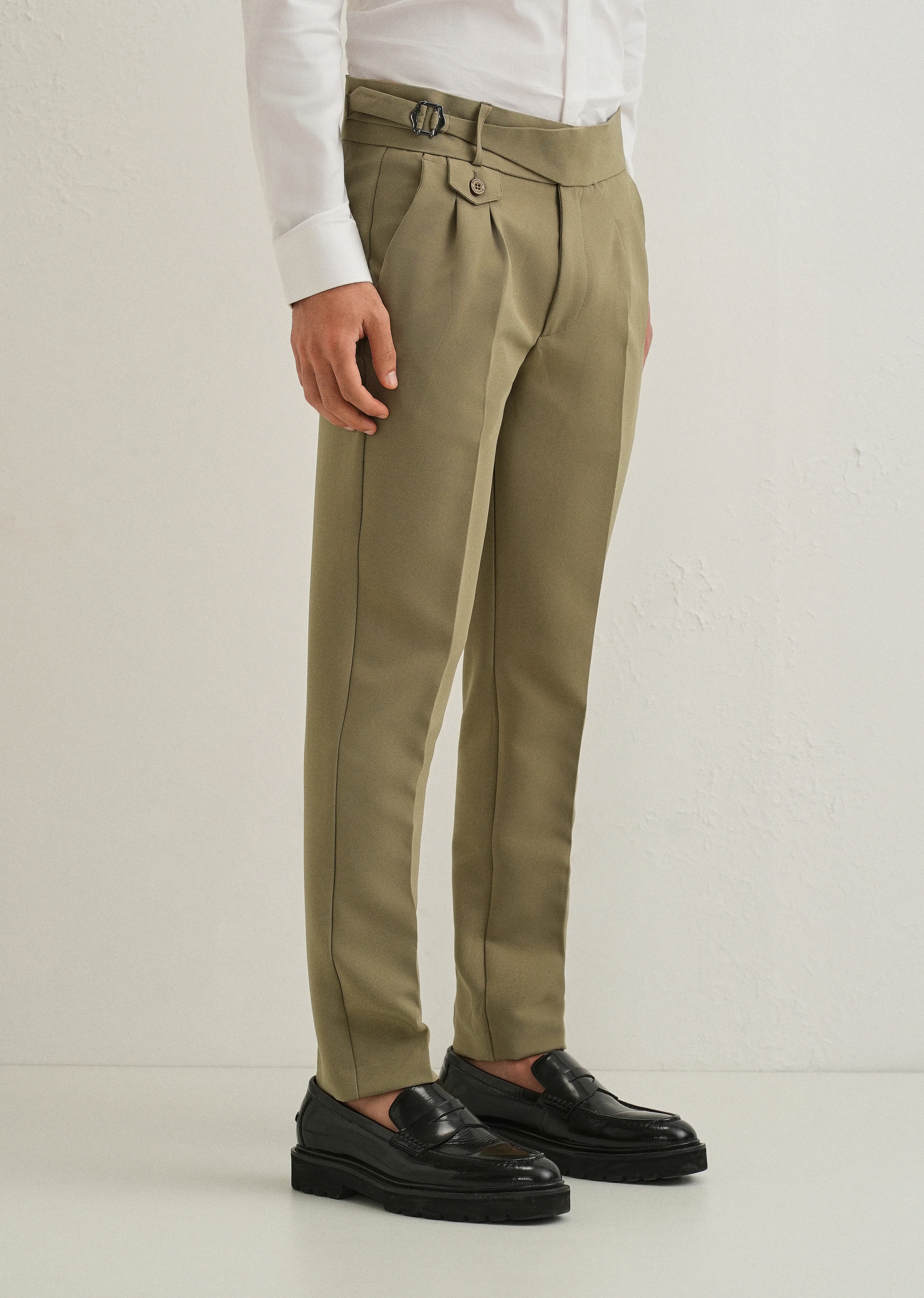 Olive Green Gurkha Pant - Image 4