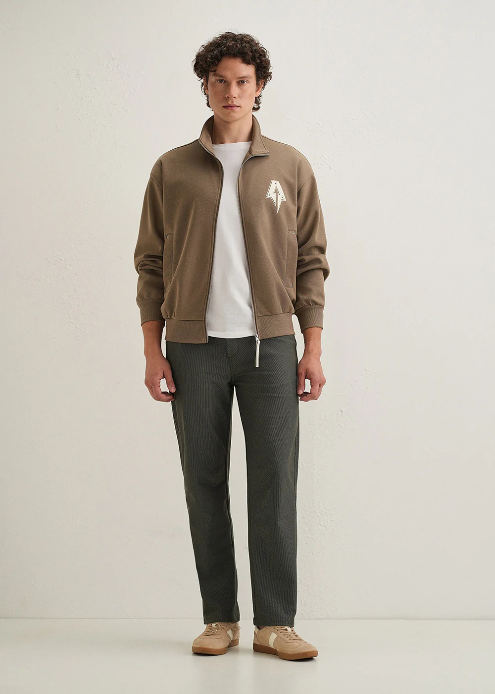 Olive Green Straight Fit Corduroy Pants - Image 6