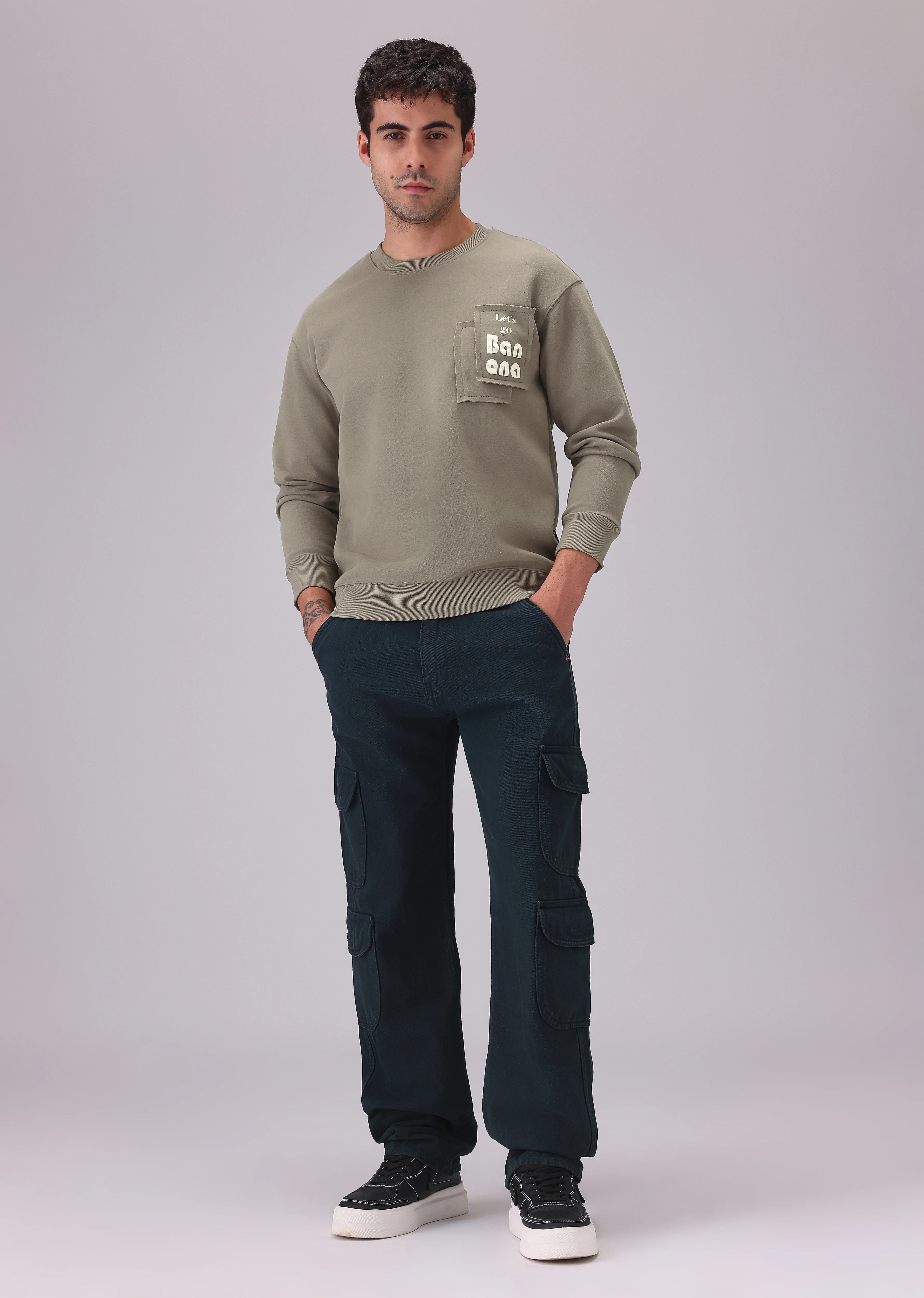 Olive Patch Sweatshirt - Image 6