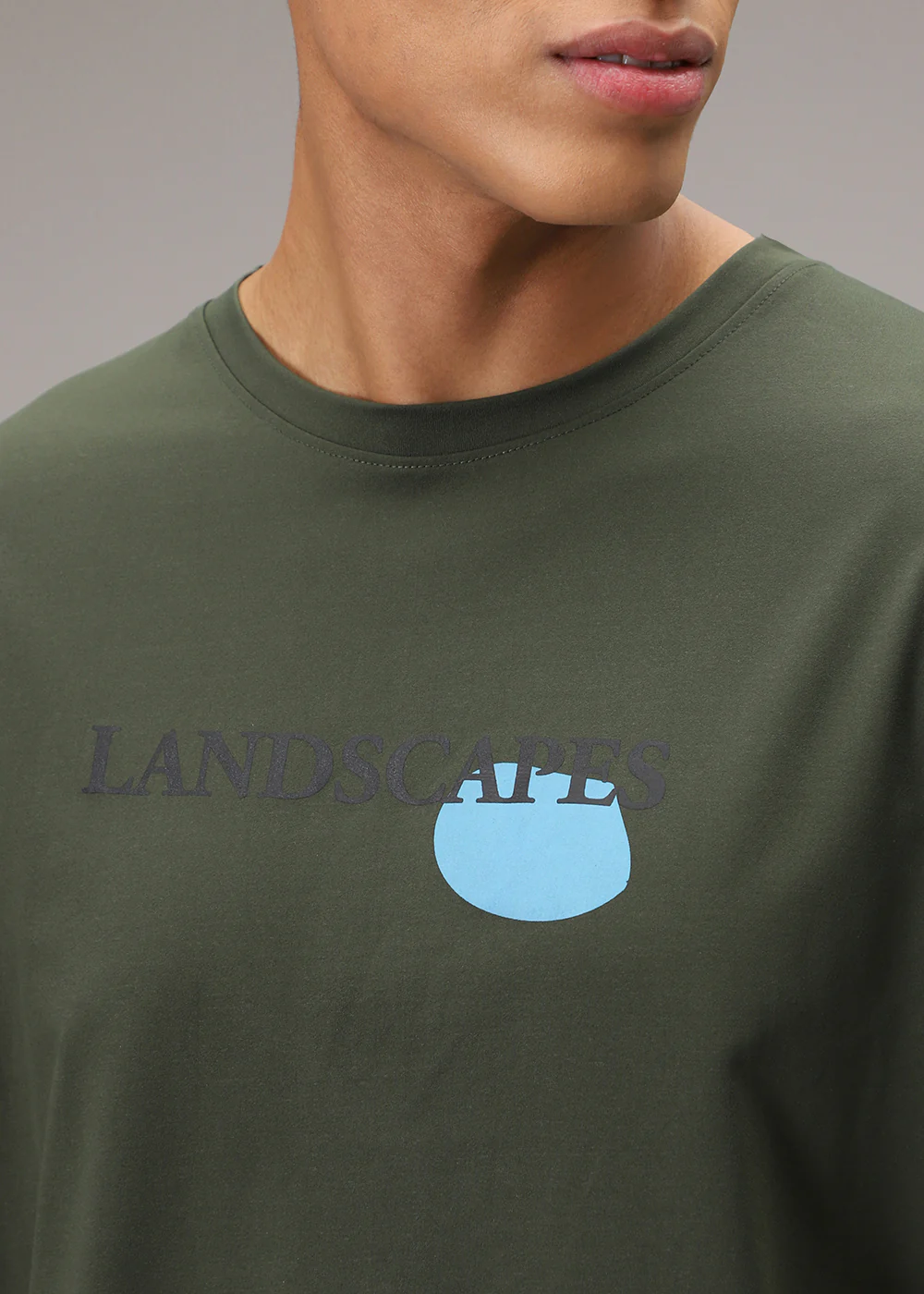 Olive Printed T-Shirt - Image 2