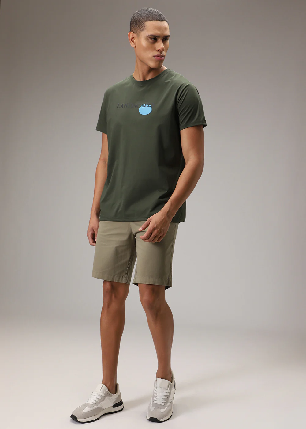 Olive Printed T-Shirt - Image 5
