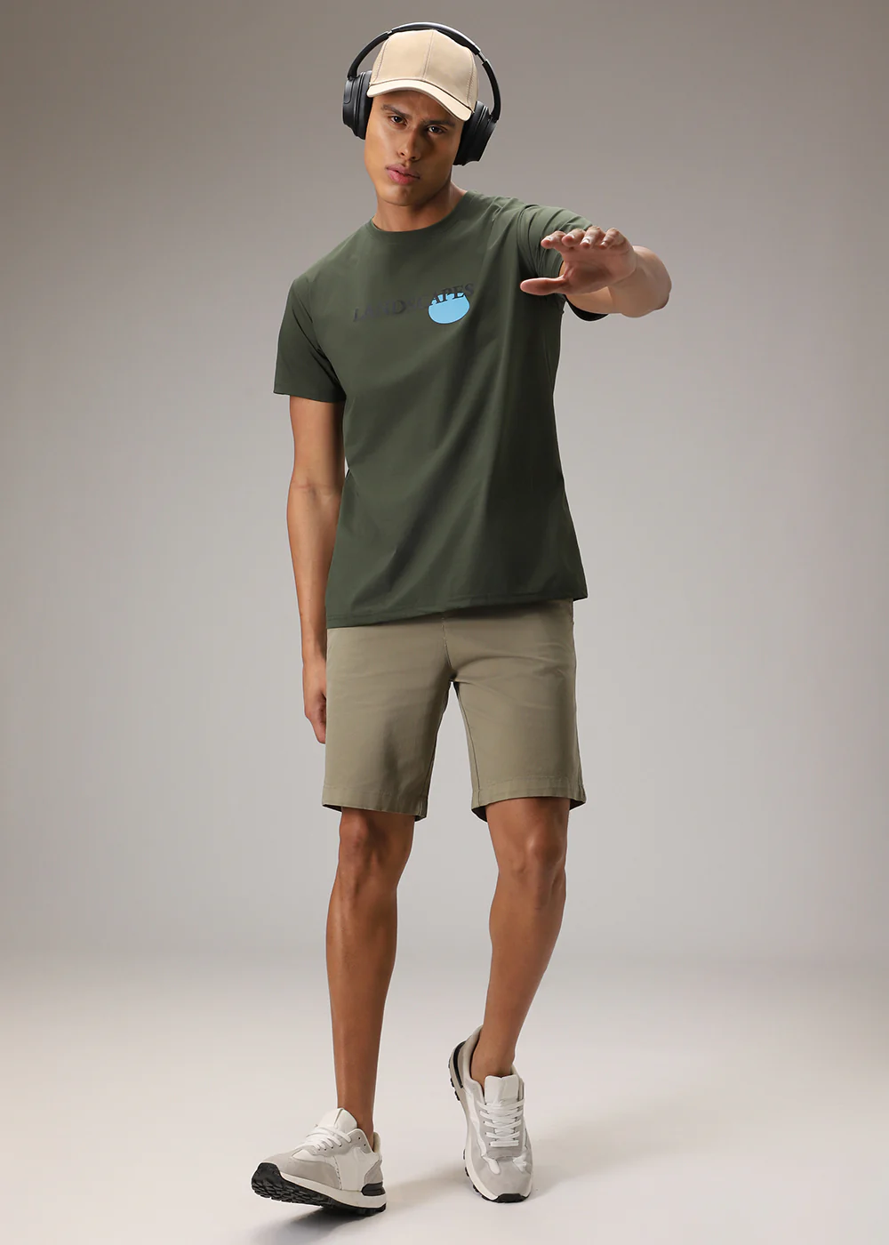 Olive Printed T-Shirt - Image 6