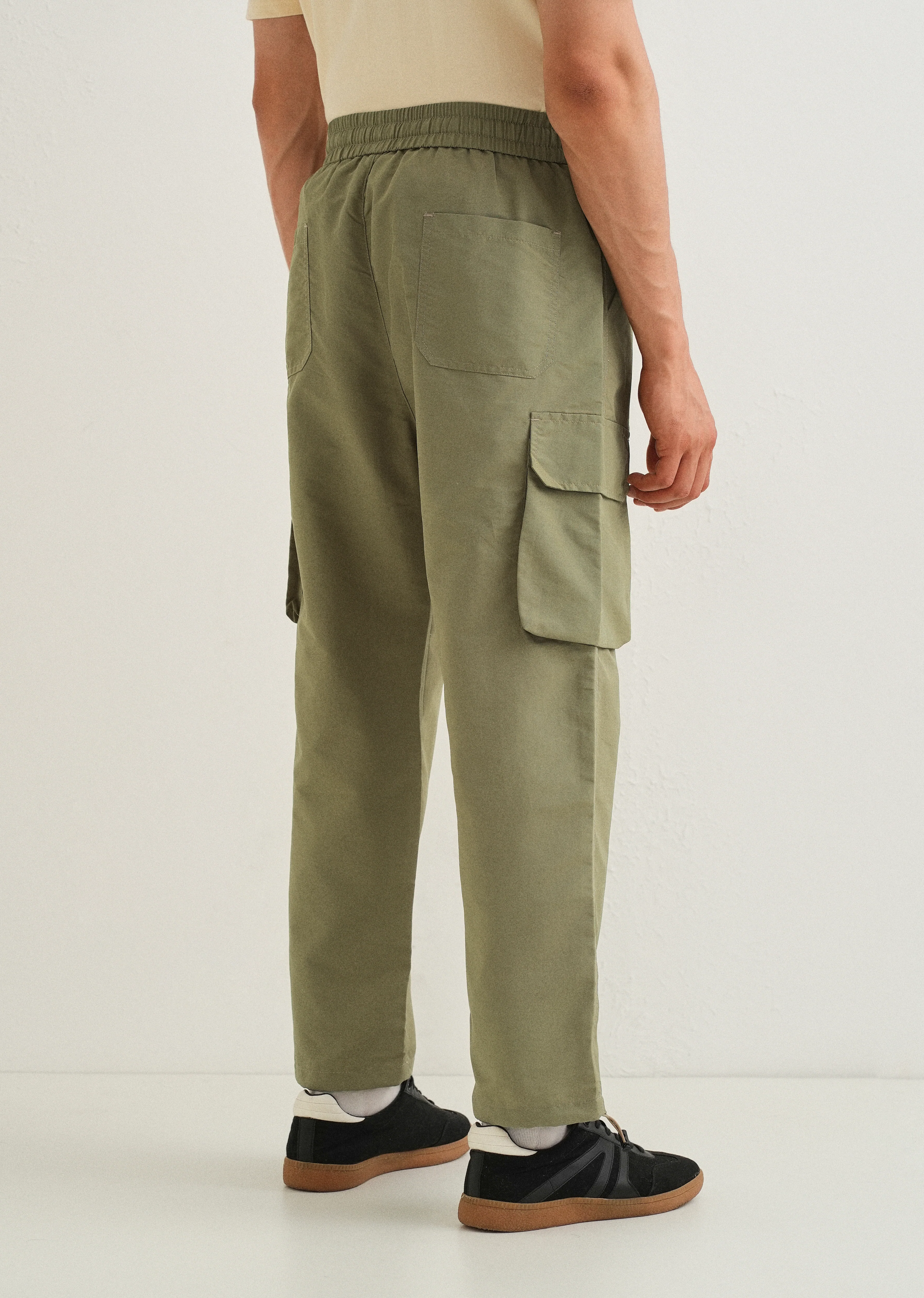 Olive Relaxed Fit Cargo Pant - Image 2