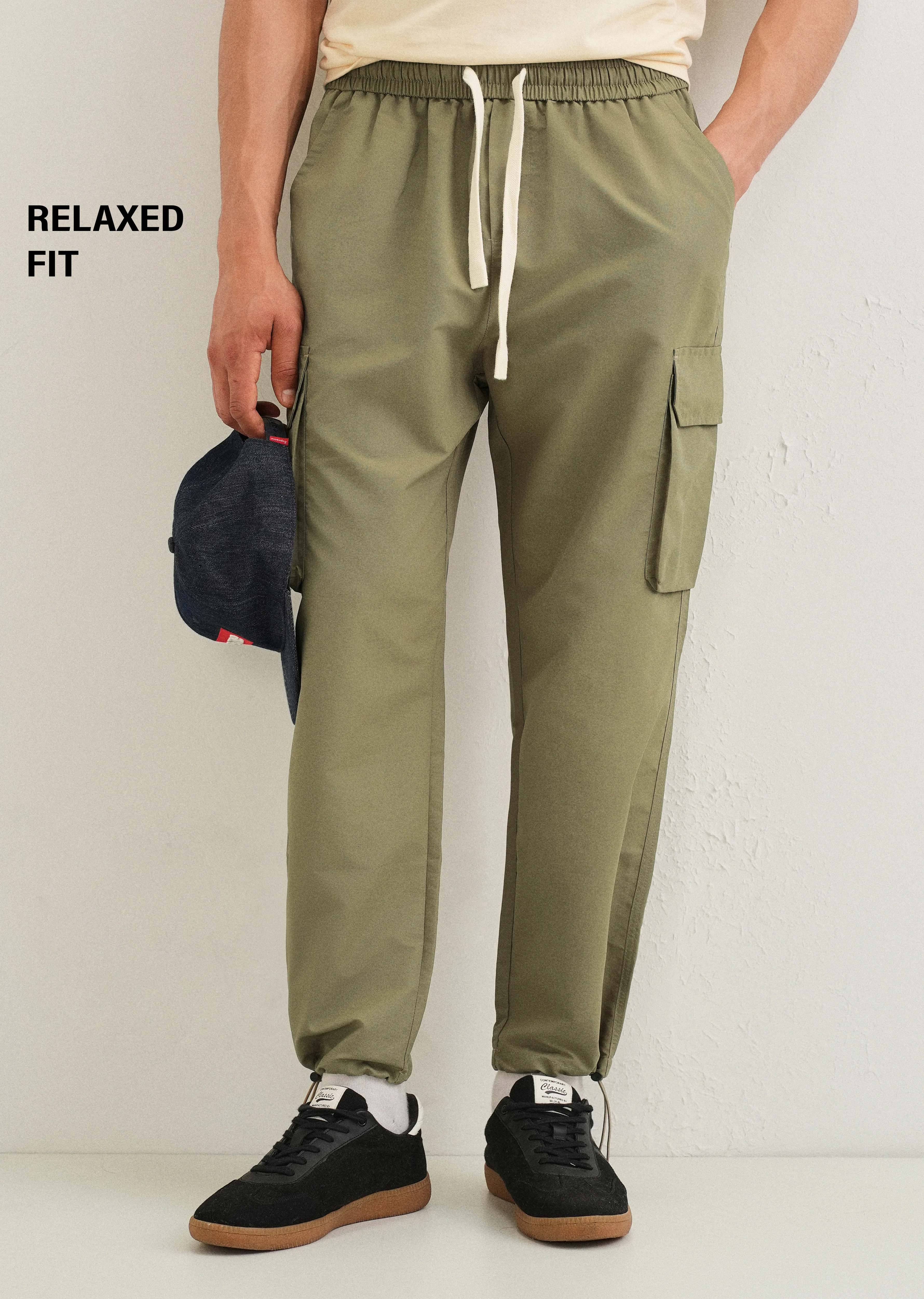 Olive Relaxed Fit Cargo Pant - Image 7