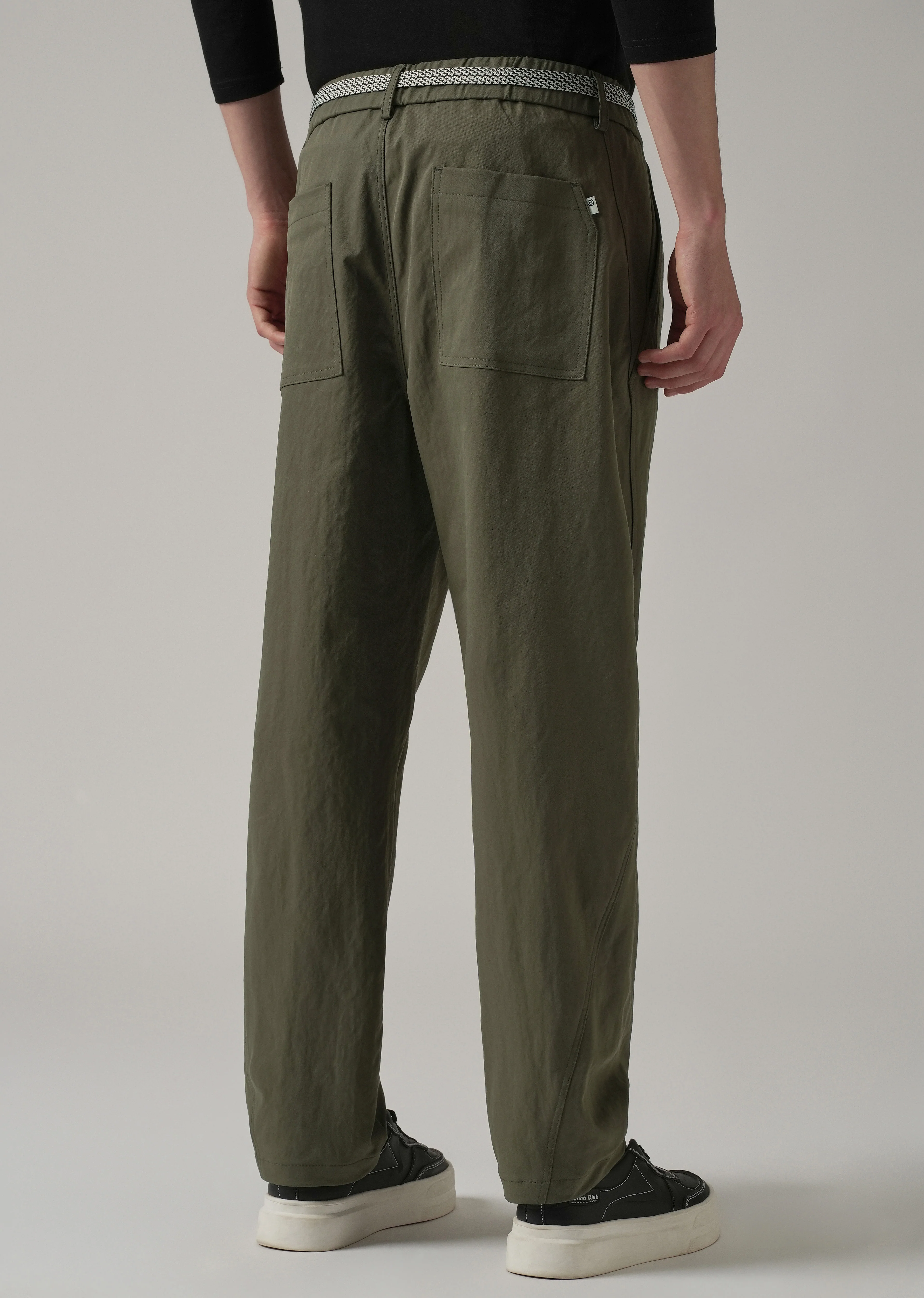 Olive Stone Wash Pant - Image 2