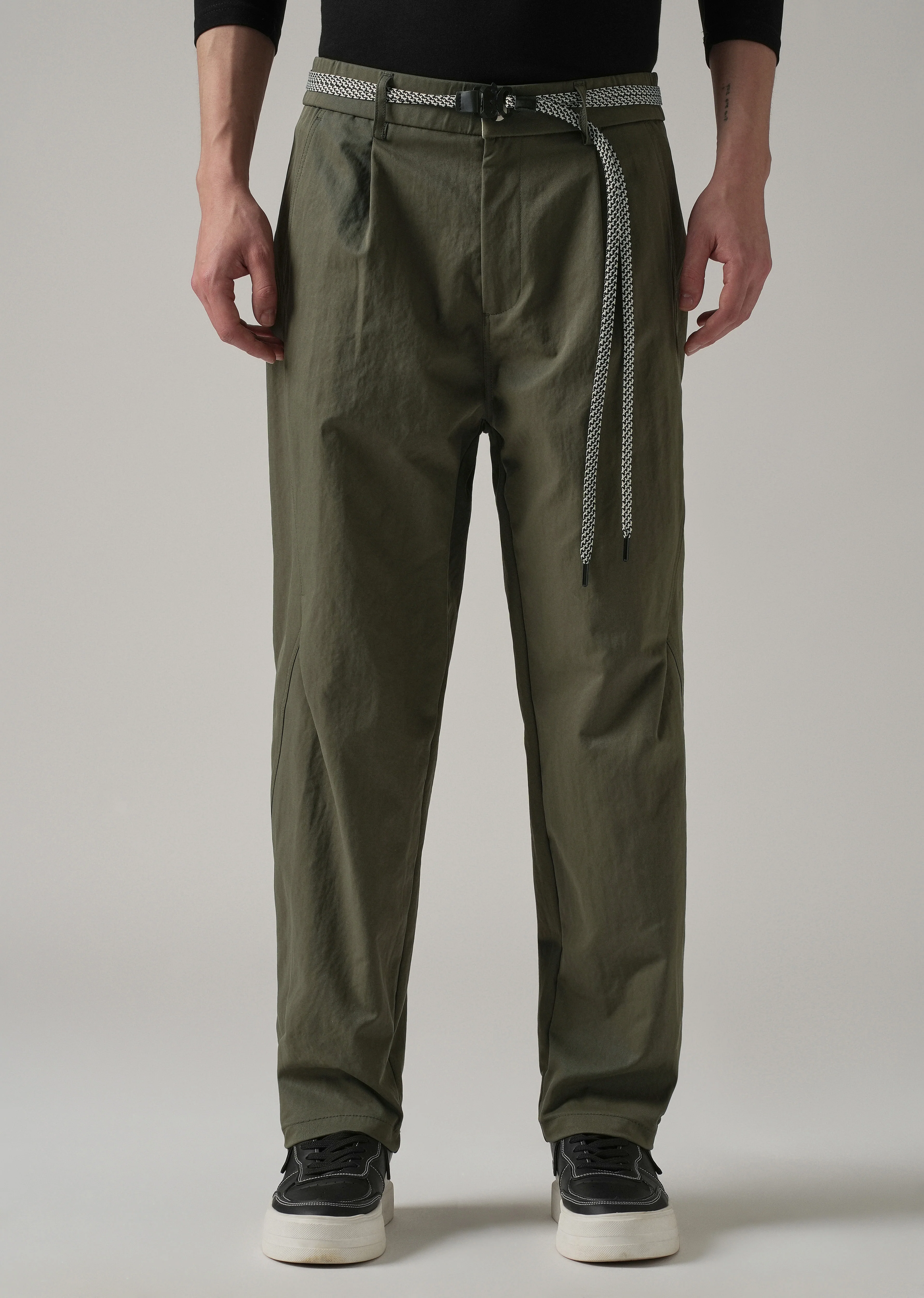 Olive Stone Wash Pant - Image 3