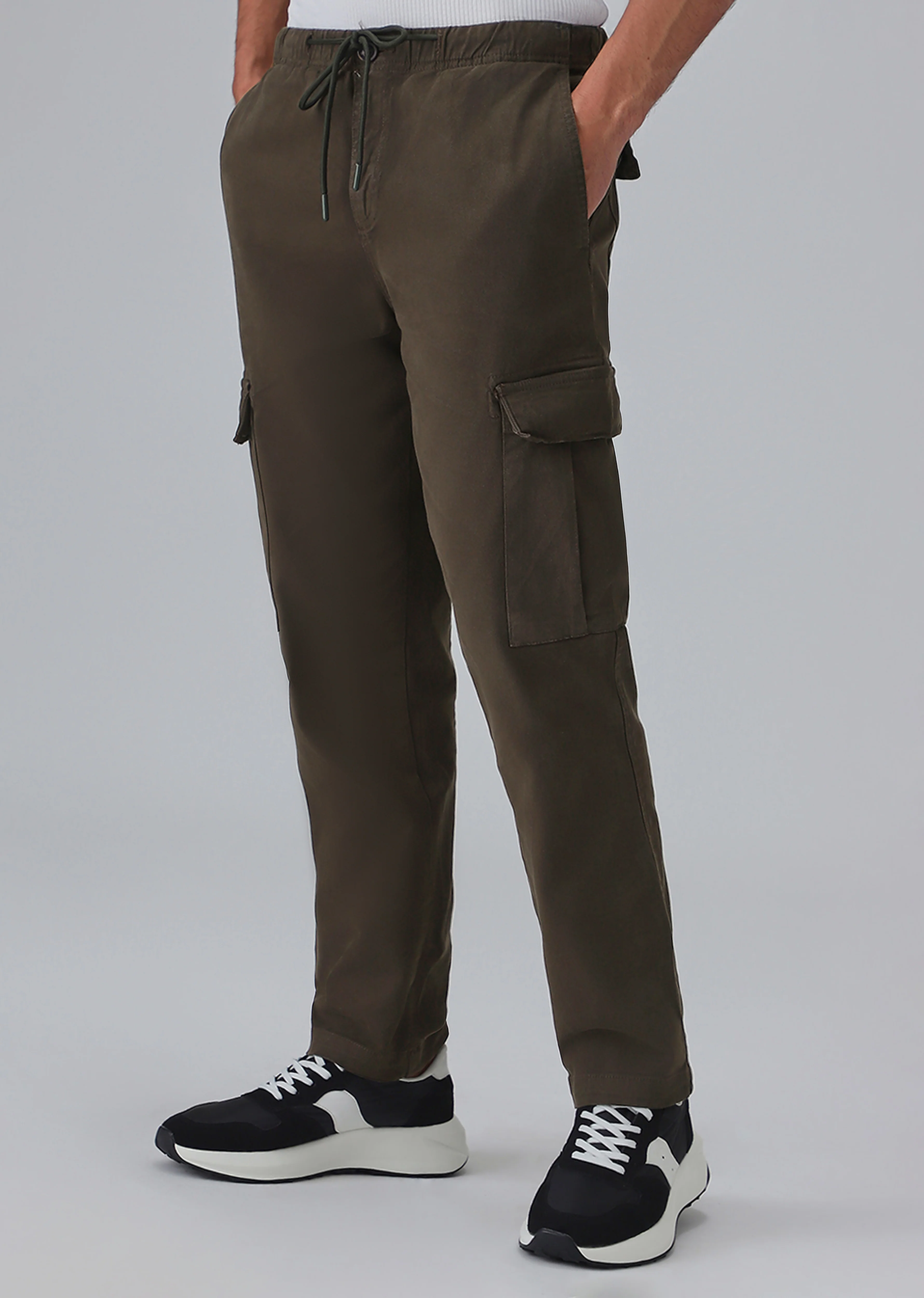 Olive Twill Cargo Pant - Image 4