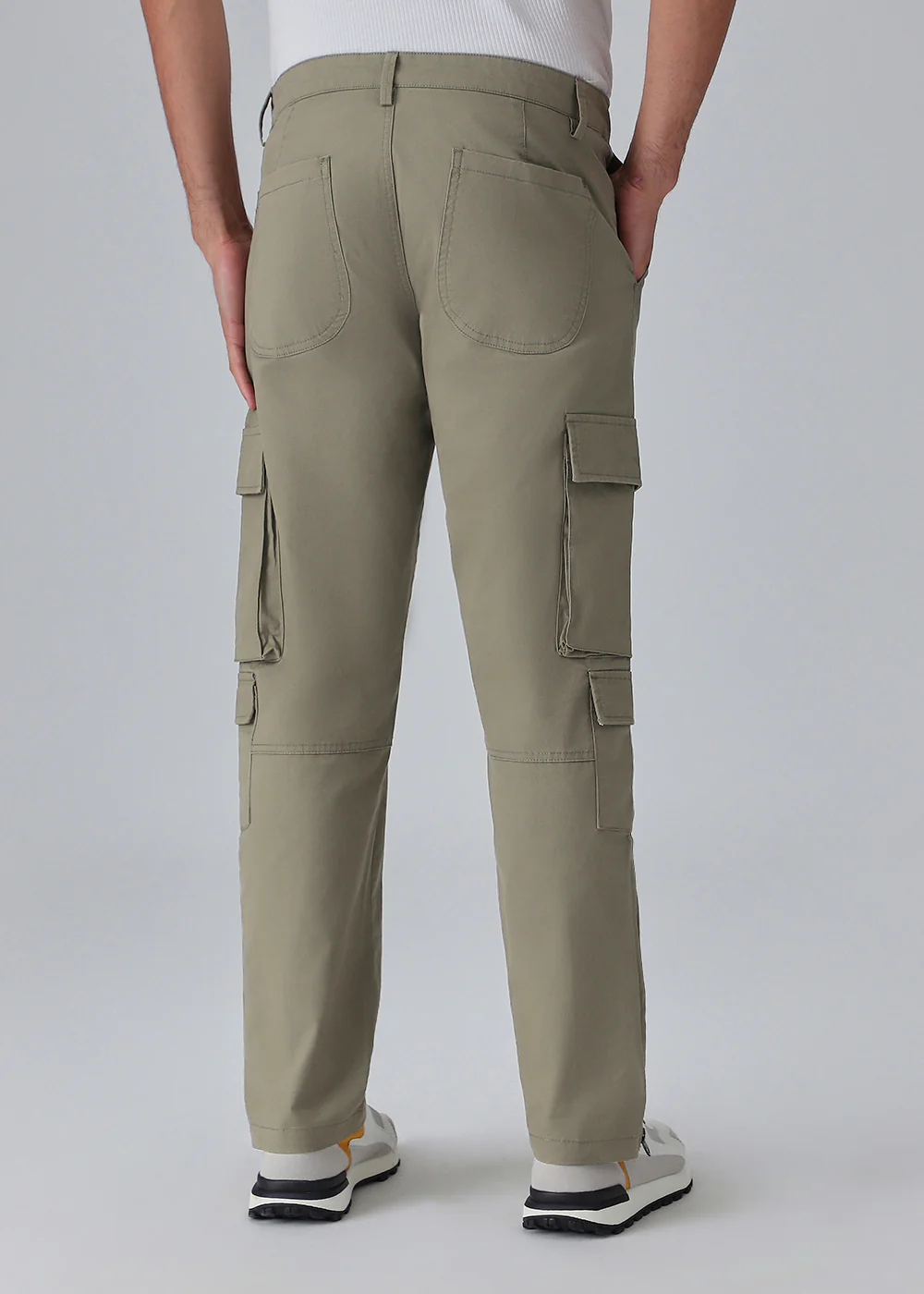 Olive Zipper Cargo Pant - Image 2