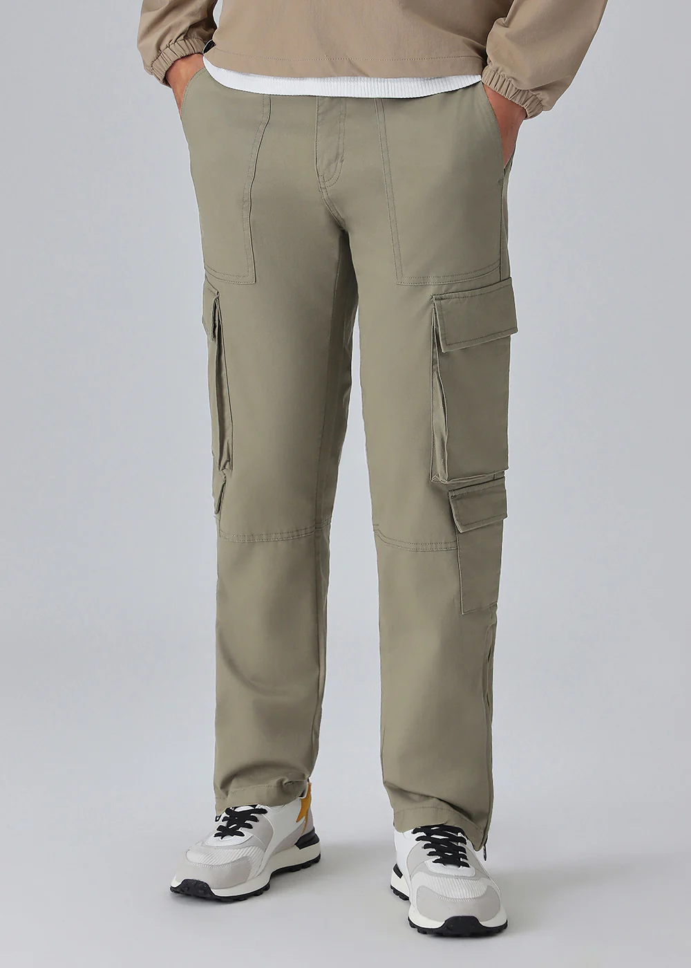 Olive Zipper Cargo Pant - Image 7