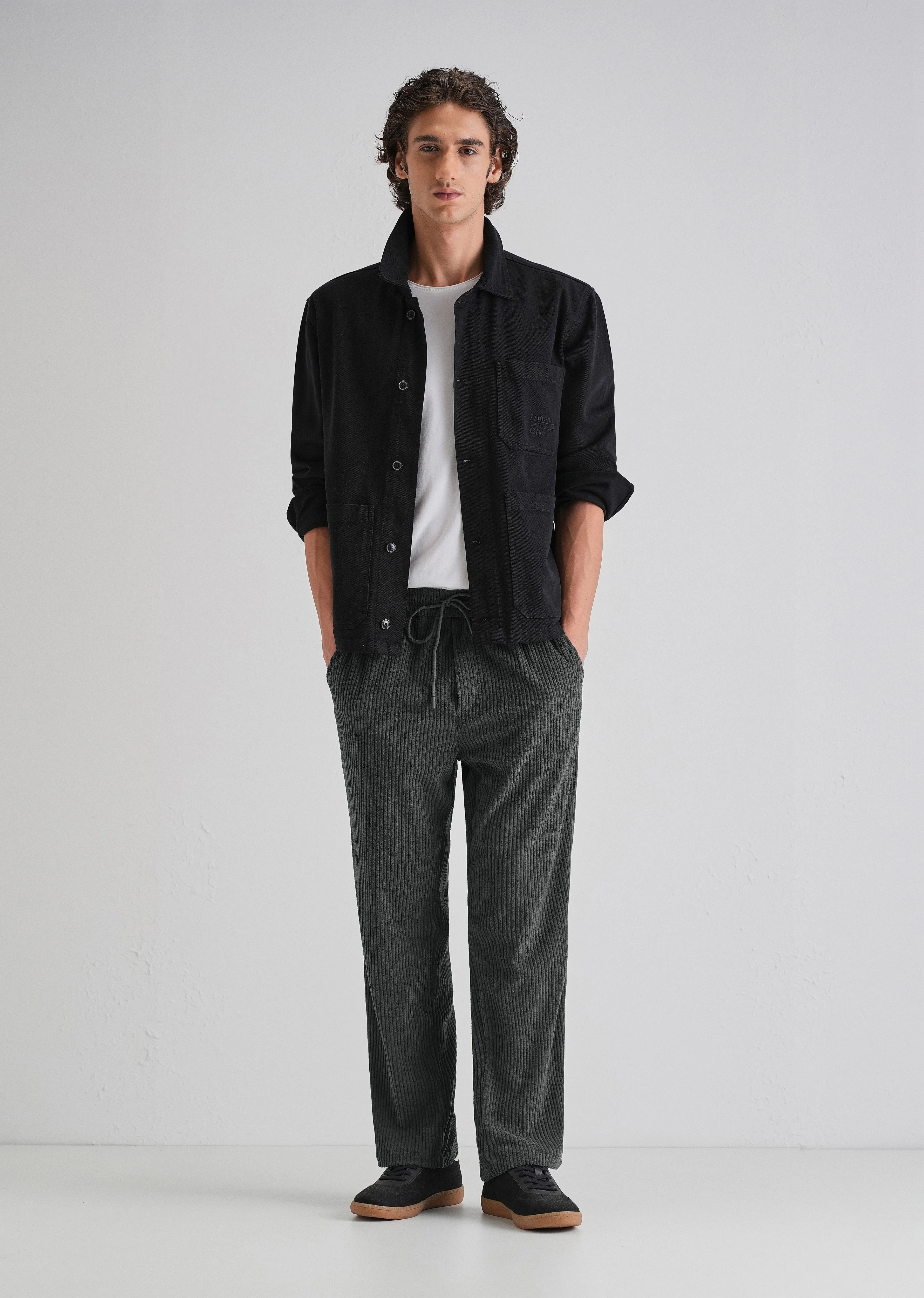 Ombre Gray Corduroy Pant - Image 6