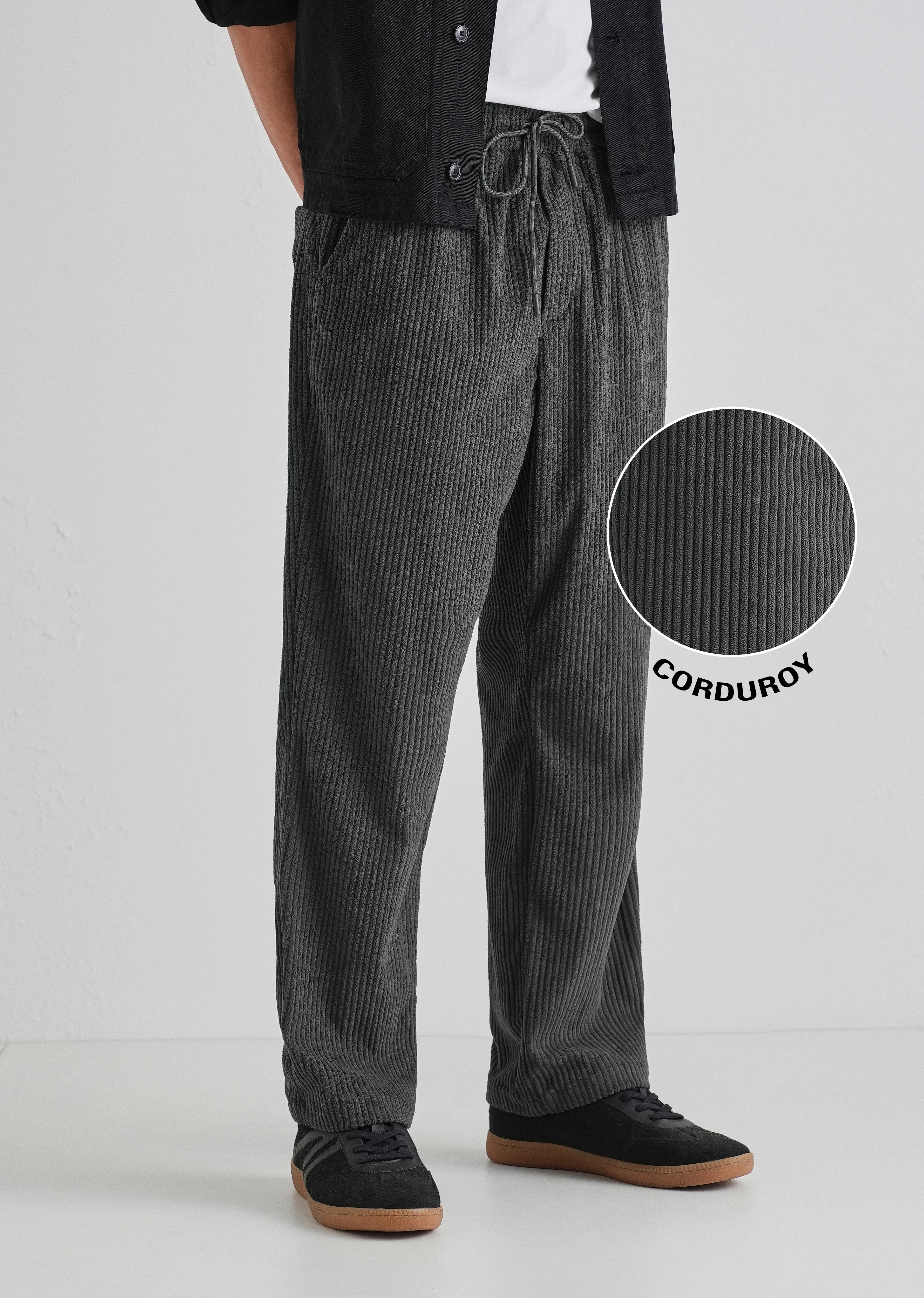 Ombre Gray Corduroy Pant - Image 7