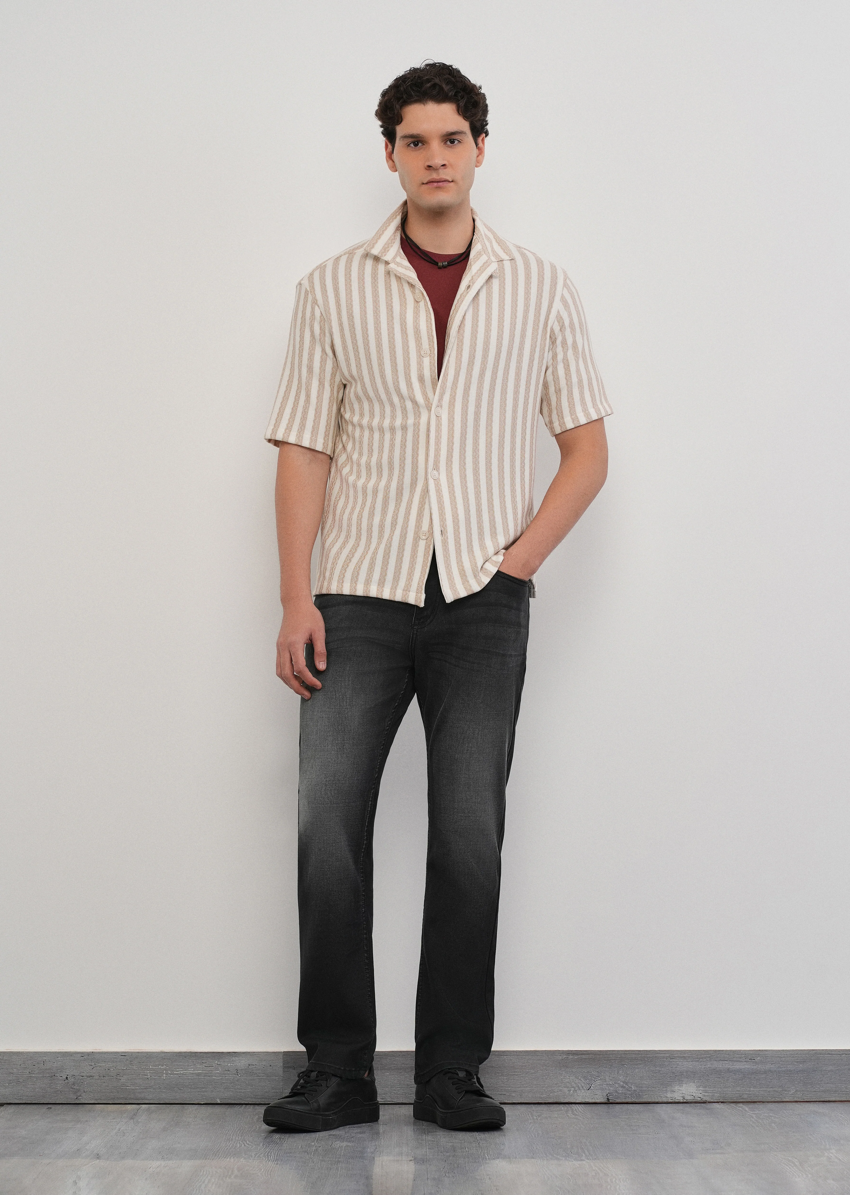 Onyx Black Regular Straight Jeans - Image 6